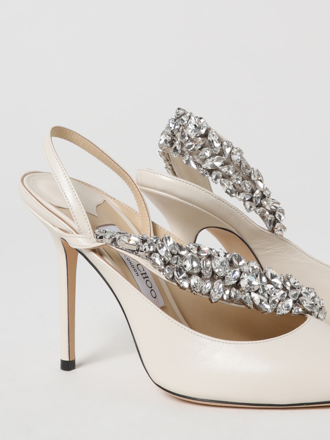 JIMMY CHOO HIGH HEEL SHOES: High heel shoes woman Jimmy Choo, White - Img 4