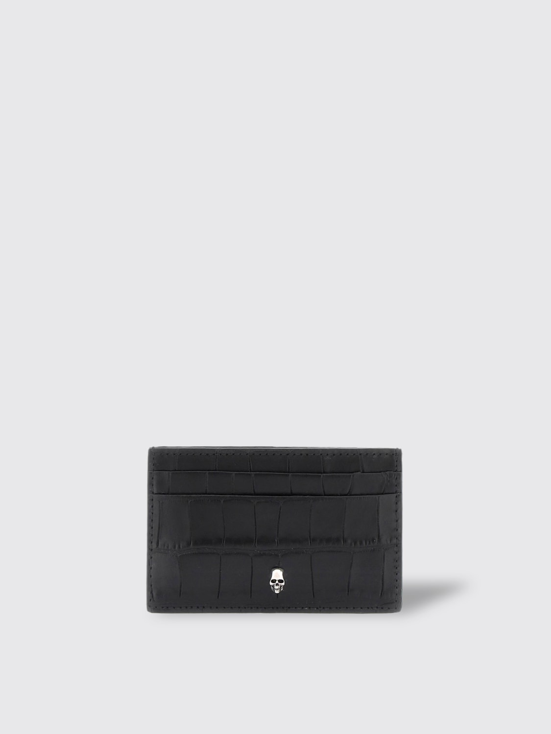 ALEXANDER MCQUEEN Wallet men Black Alexander McQueen wallet 649212DZTIY online at GIGLIO.COM