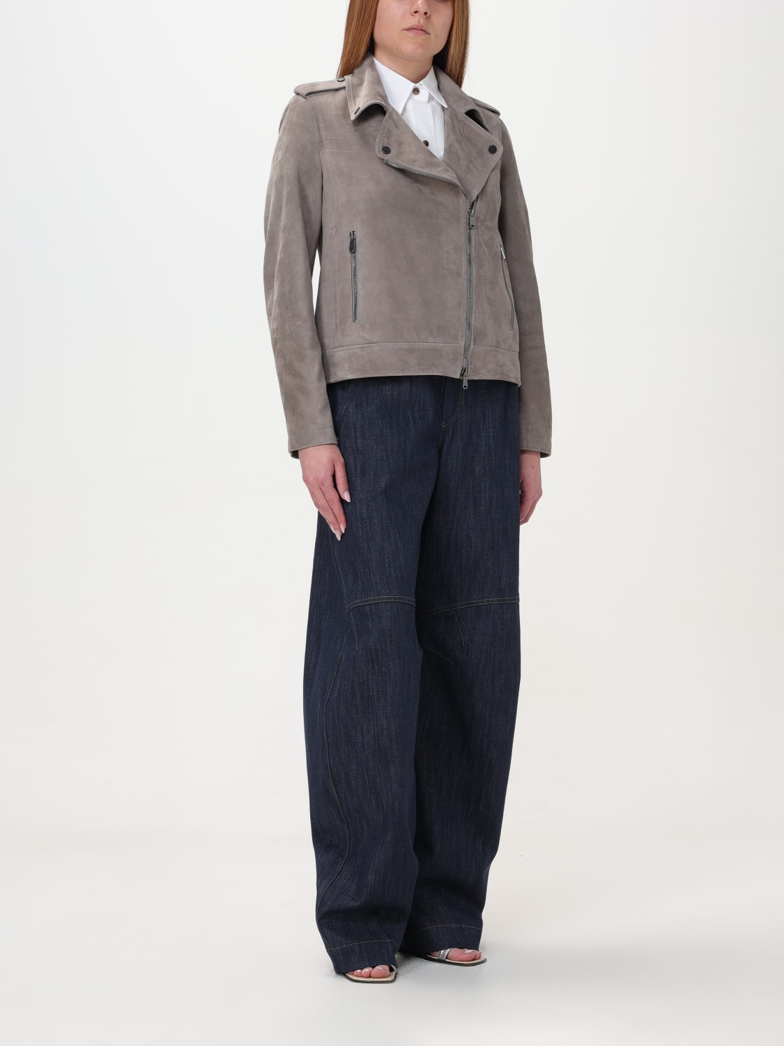 BRUNELLO CUCINELLI: Jacket woman - Grey | Brunello Cucinelli