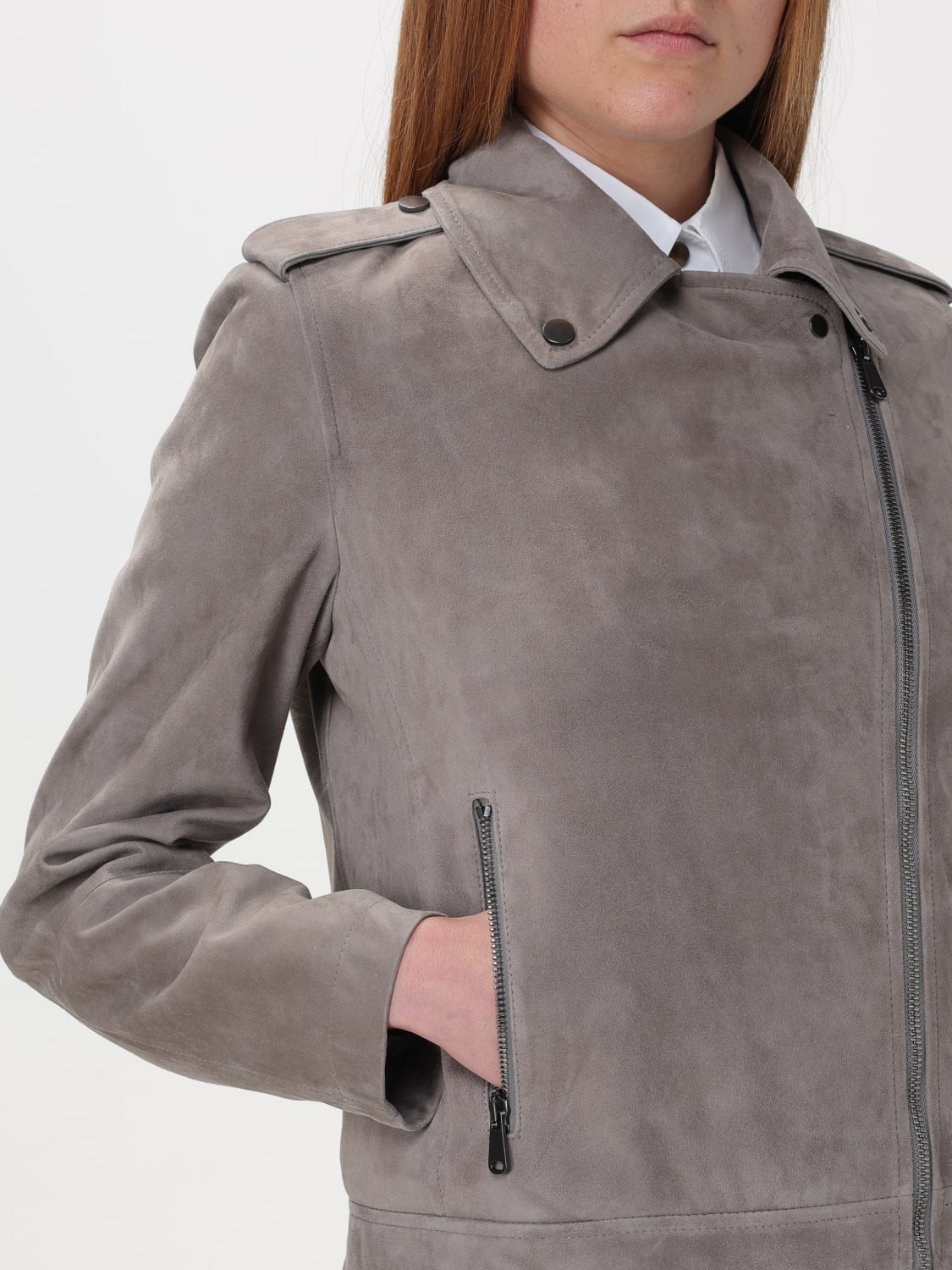BRUNELLO CUCINELLI: Jacket woman - Grey | Brunello Cucinelli