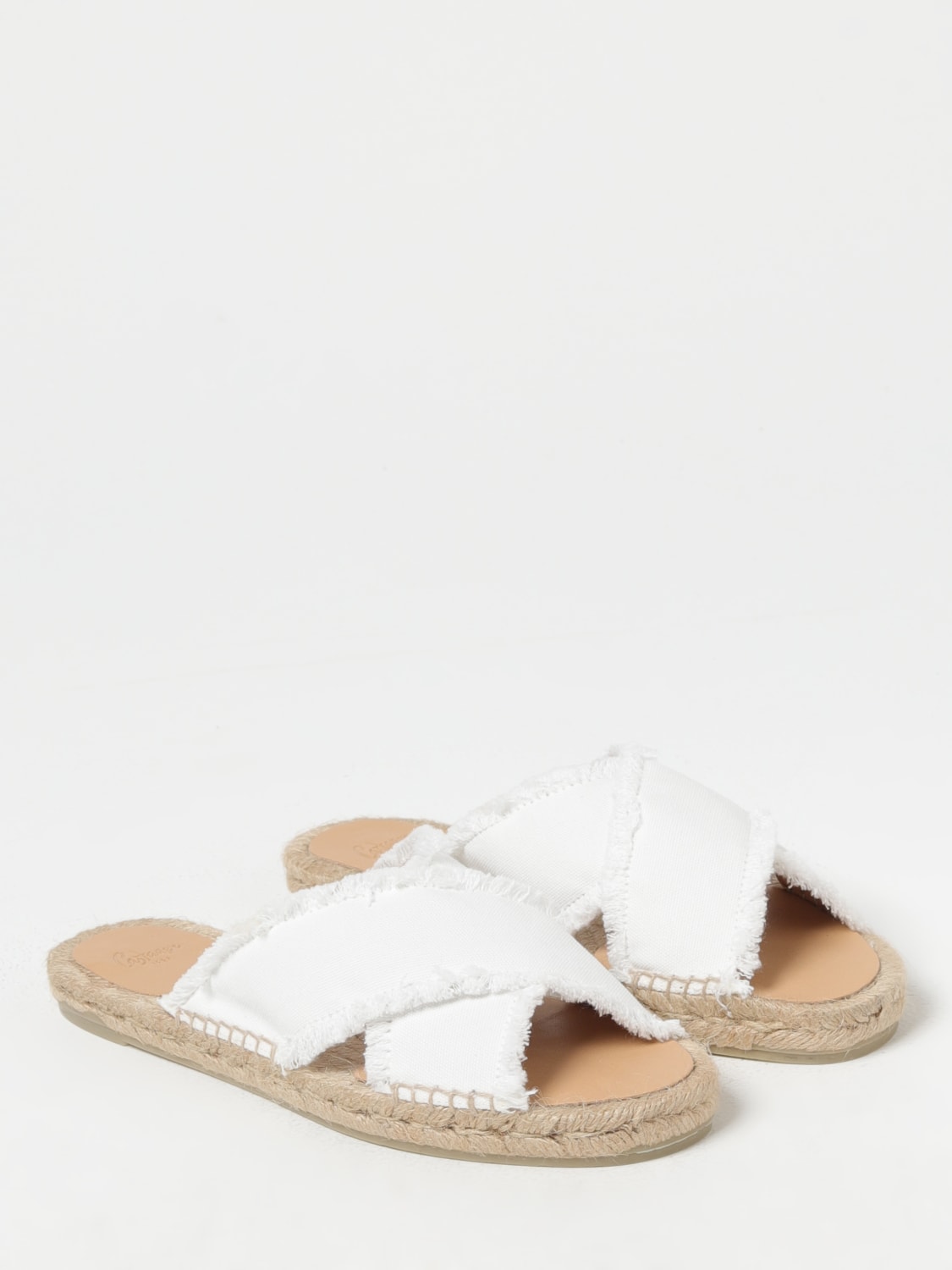 CASTAÑER FLAT SANDAL: Flat sandals woman CastaÑer, White - Img 2