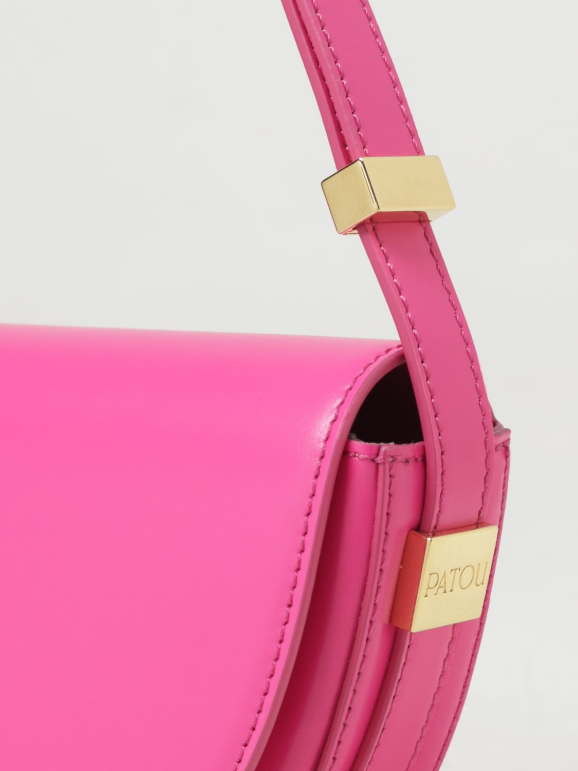 PATOU MINI BAG: Crossbody bags woman Patou, Fuchsia - Img 4