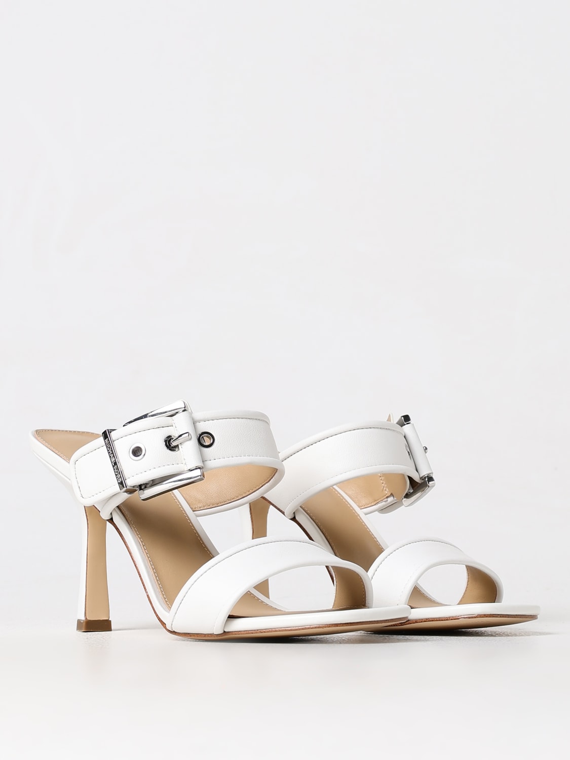 Michael Michael Kors Outlet Heeled sandals woman White Michael Michael Kors heeled sandals 40S4COHS1L online at GIGLIO.COM