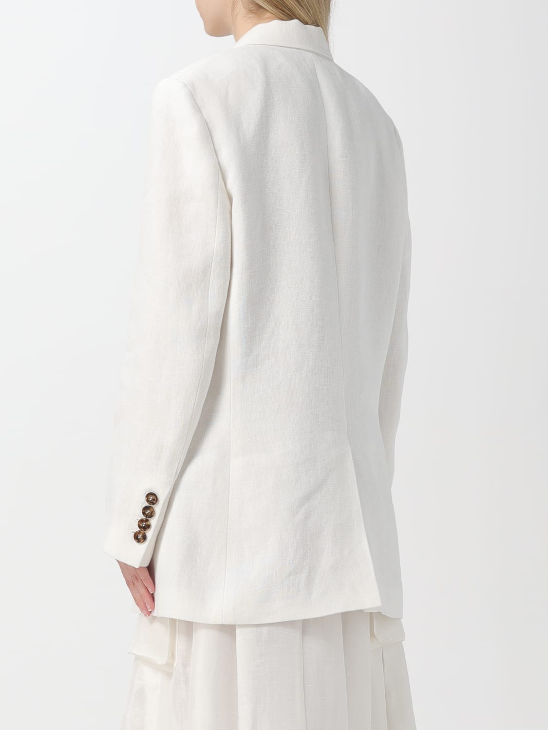 ALBERTA FERRETTI BLAZER: Veste femme Alberta Ferretti, Blanc - Img 3