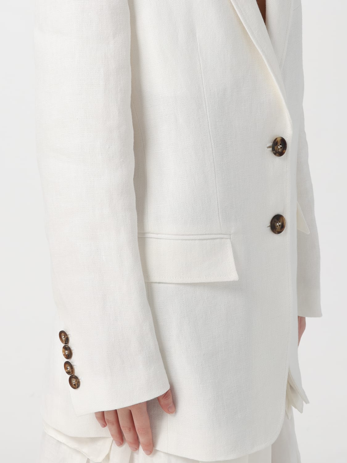 ALBERTA FERRETTI BLAZER: Veste femme Alberta Ferretti, Blanc - Img 5