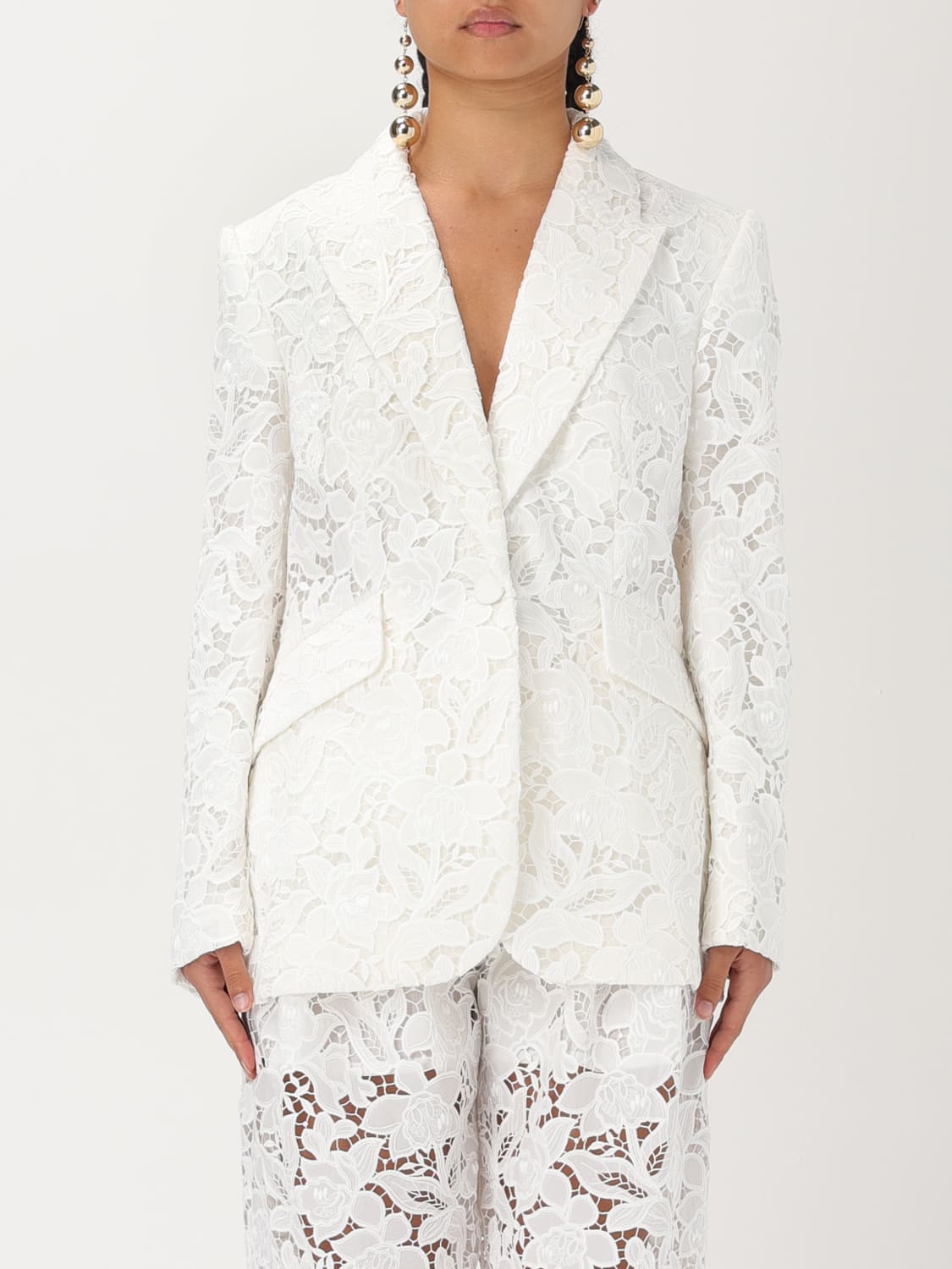 アウターその他 ZIMMERMANN Woman Blazer White 9550JS241 IVO Zimmermann Outlet: Jacket woman - White | Zimmermann blazer