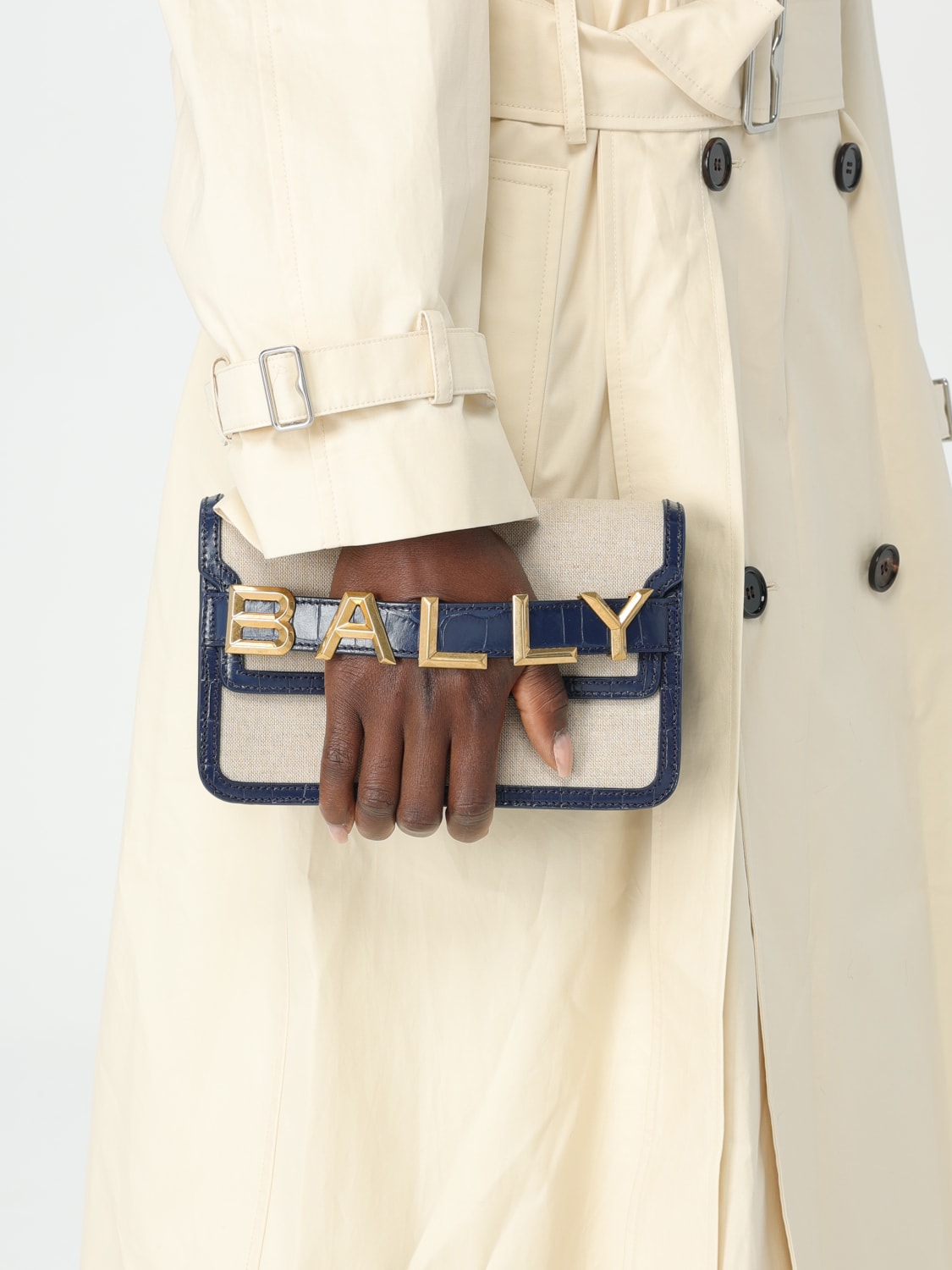 BALLY: Shoulder bag woman - Blue | Bally mini bag