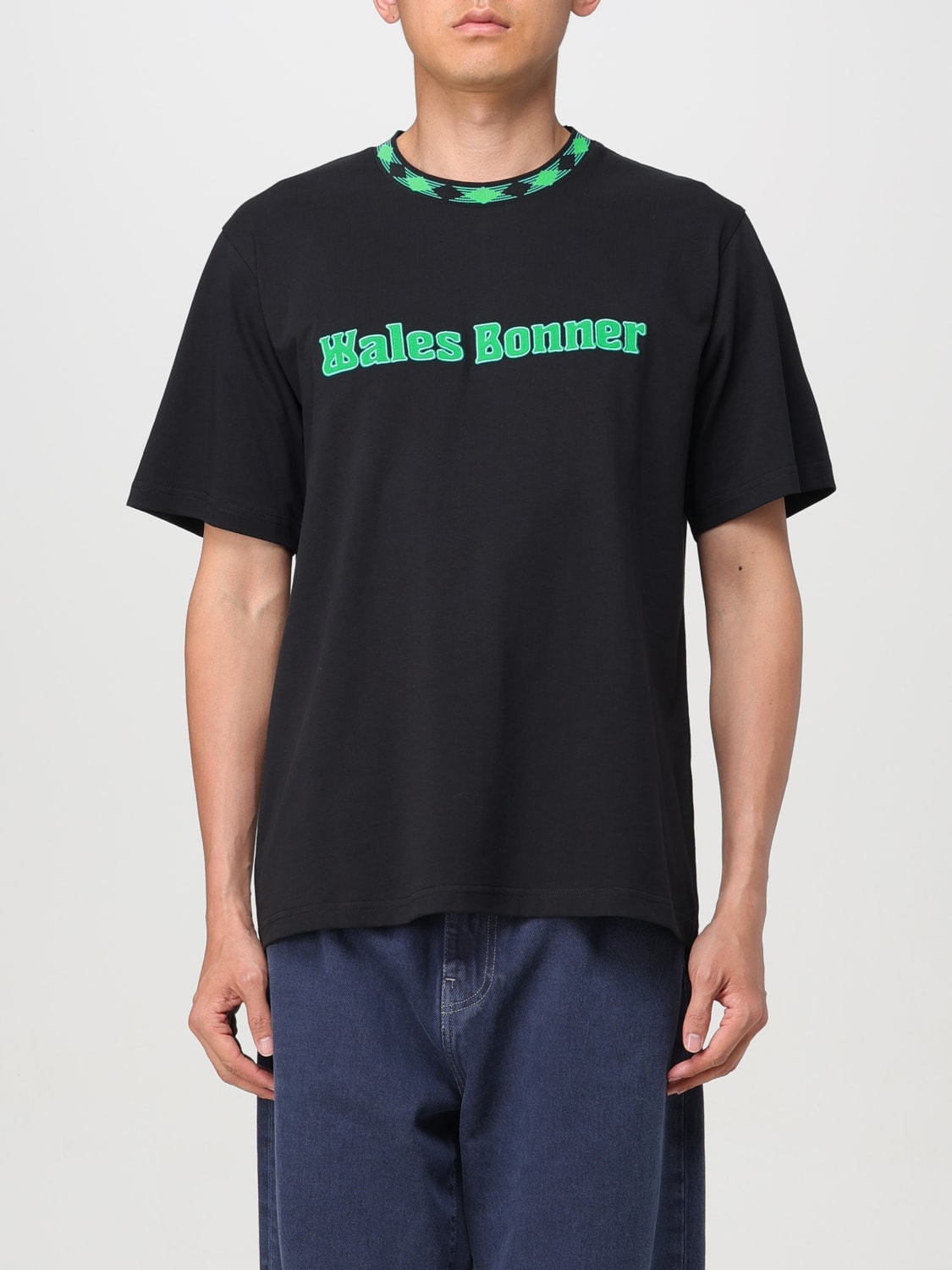 WALES BONNER CAMISETA: Camiseta hombre Wales Bonner, Negro - Img 1