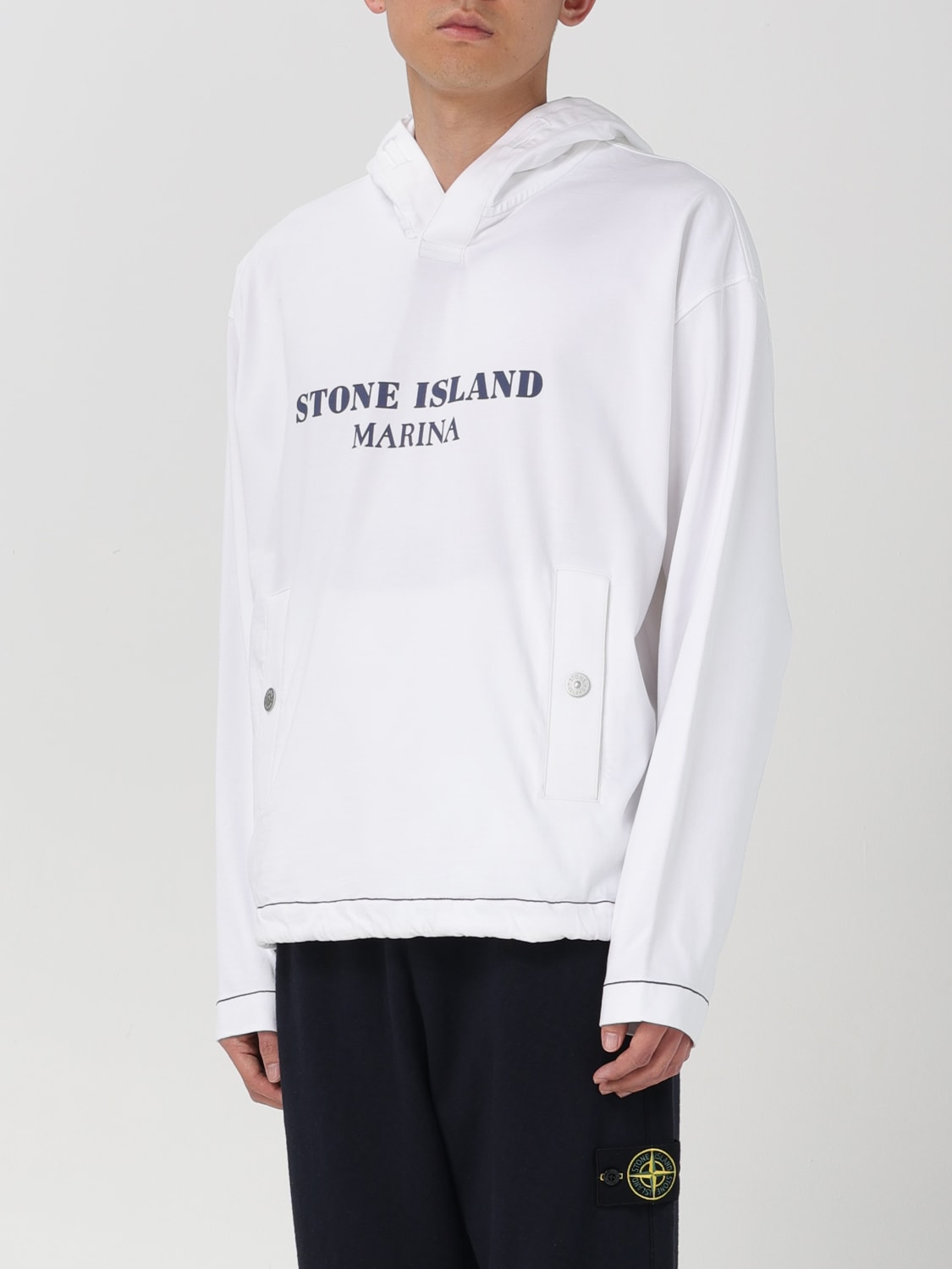 Stone Island Outlet Sweatshirt men White Stone Island sweatshirt 615X2 online at GIGLIO.COM