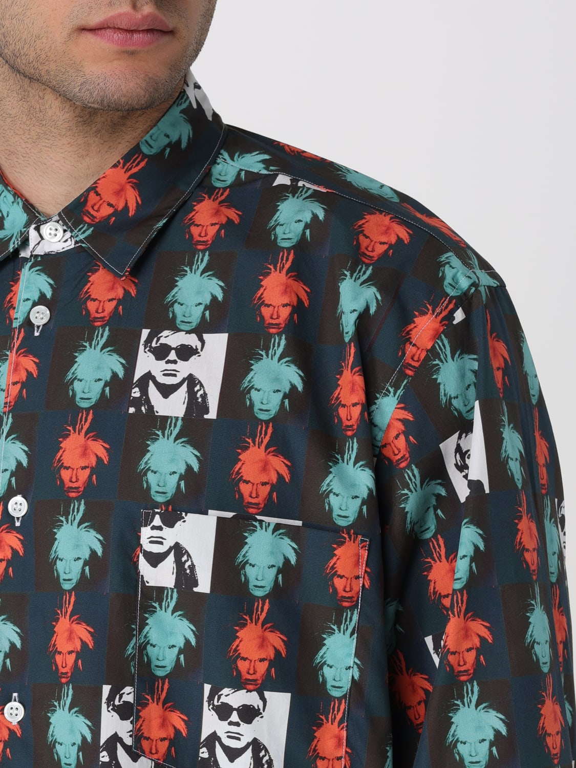 COMME DES GARÇONS SHIRT РУБАШКА: Рубашка Мужское Comme Des GarÇons Shirt, Многоцветный - Img 4