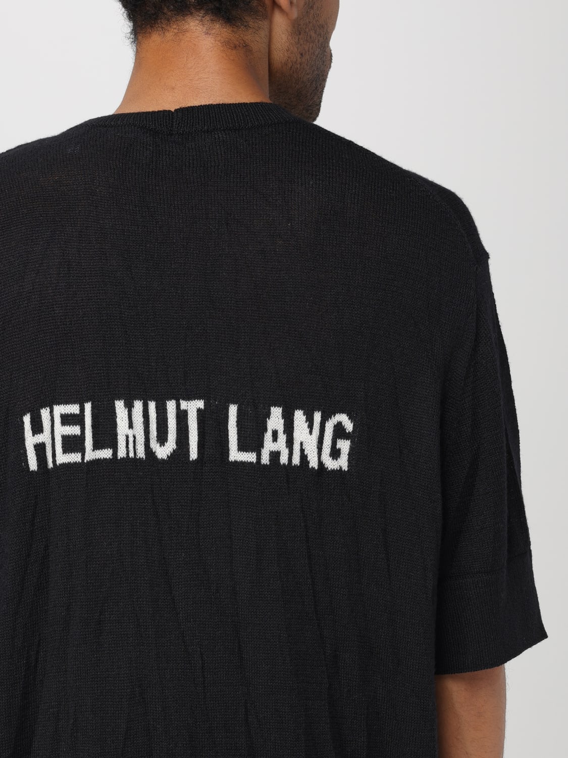 HELMUT LANG ФУТБОЛКА: Футболка Мужское Helmut Lang, Черный - Img 4