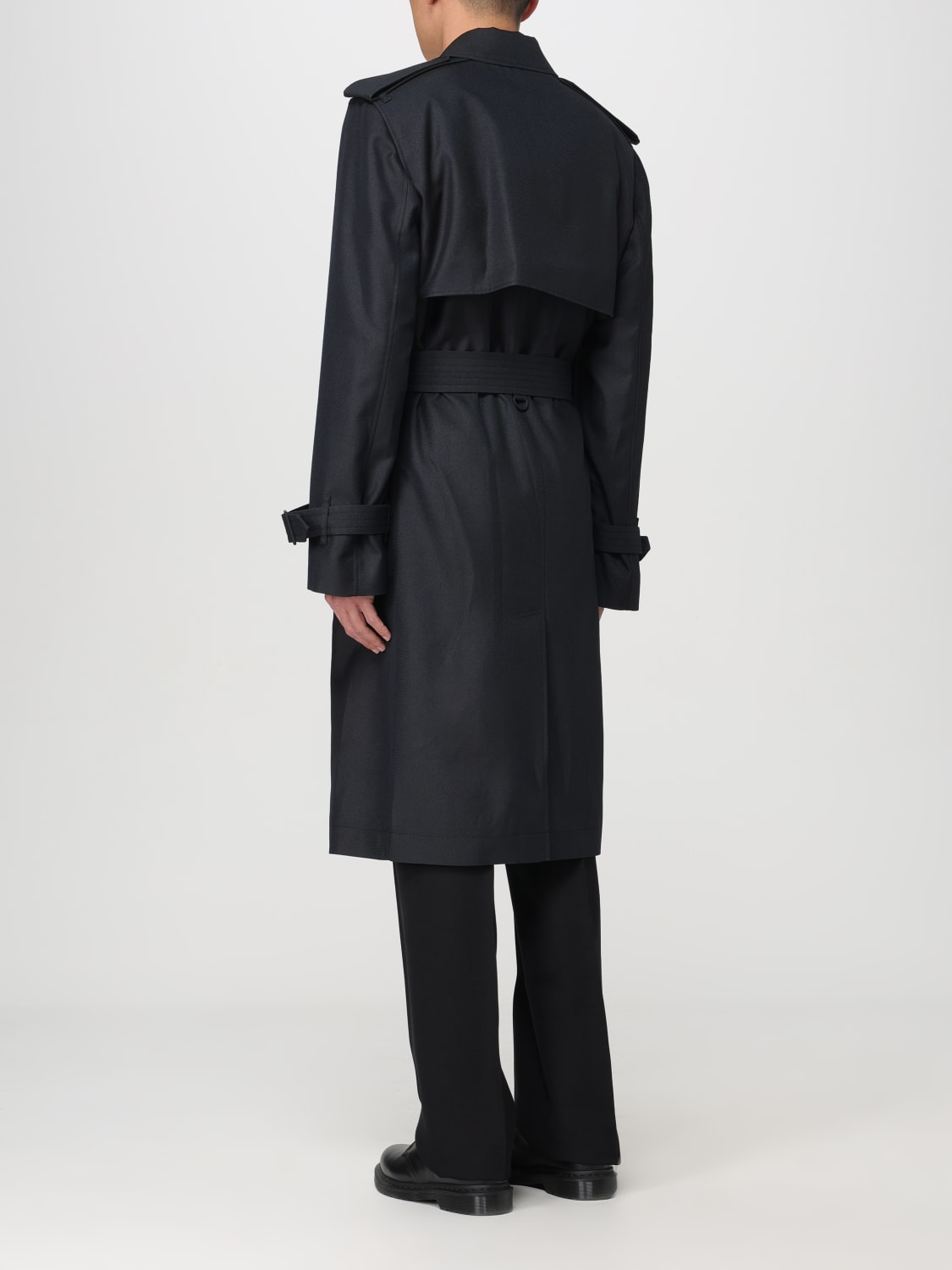 BURBERRY TRENCH COAT: Coat men Burberry, Black - Img 3