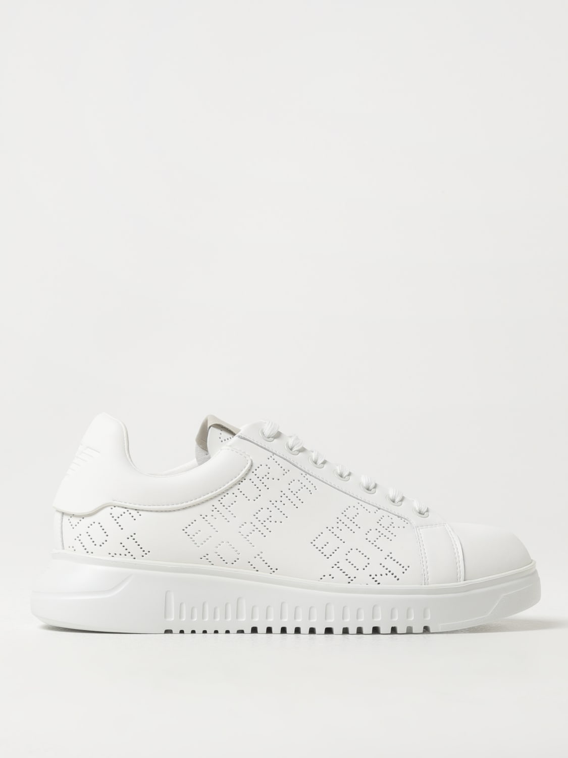 Giglio Sneakers Icon Emporio Armani in pelle con logo traforato