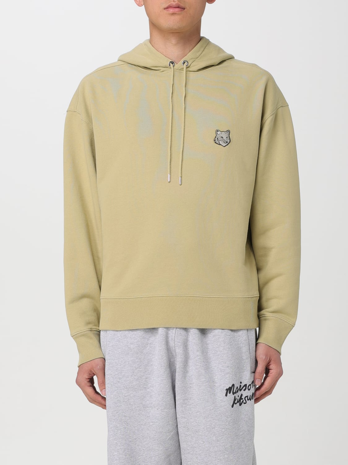 MAISON KITSUNÉ SWEATSHIRT: Sweatshirt men Maison KitsunÉ, Green - Img 1