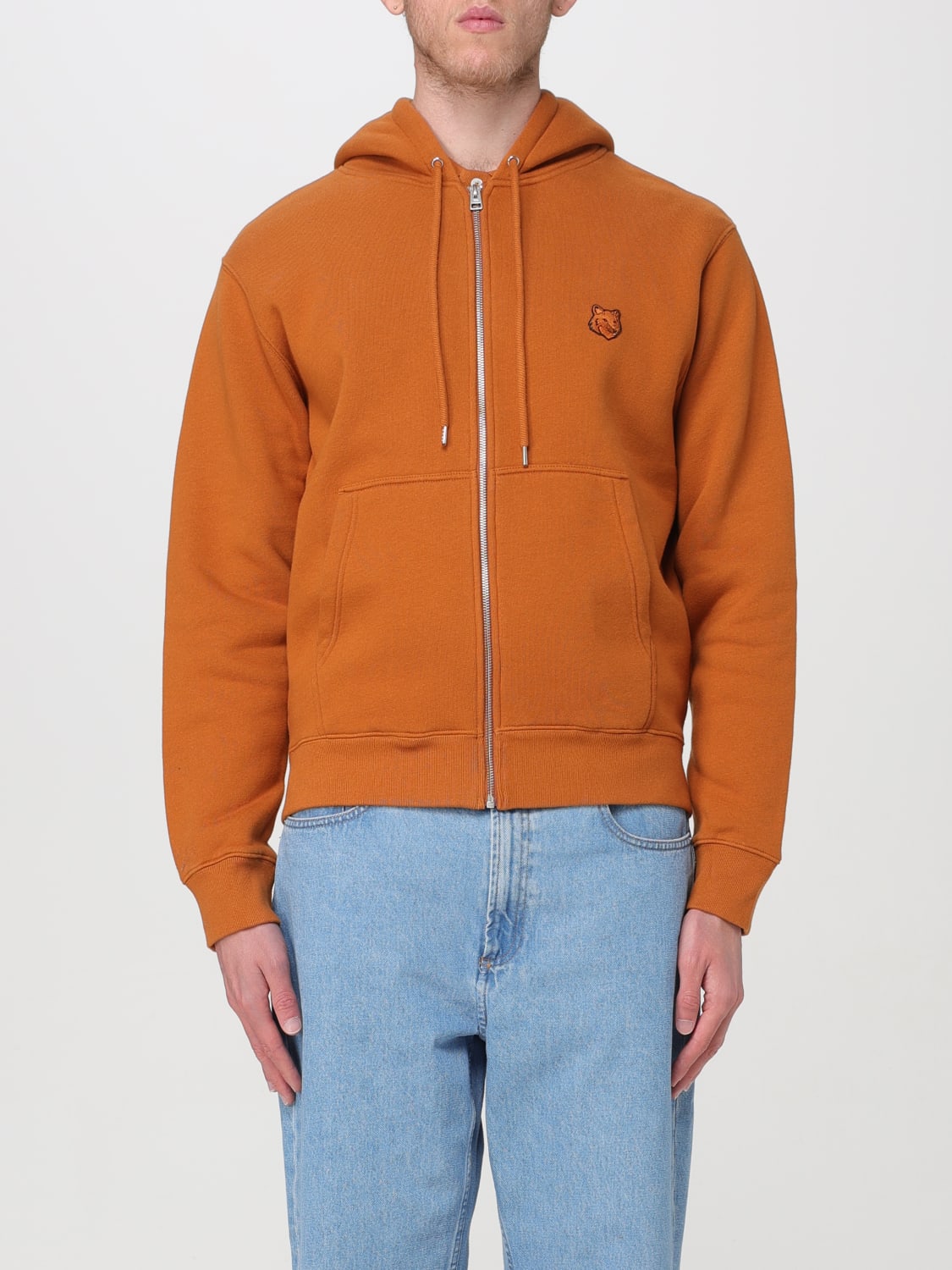 MAISON KITSUNÉ SWEATSHIRT: Pull homme Maison KitsunÉ, Marron - Img 1