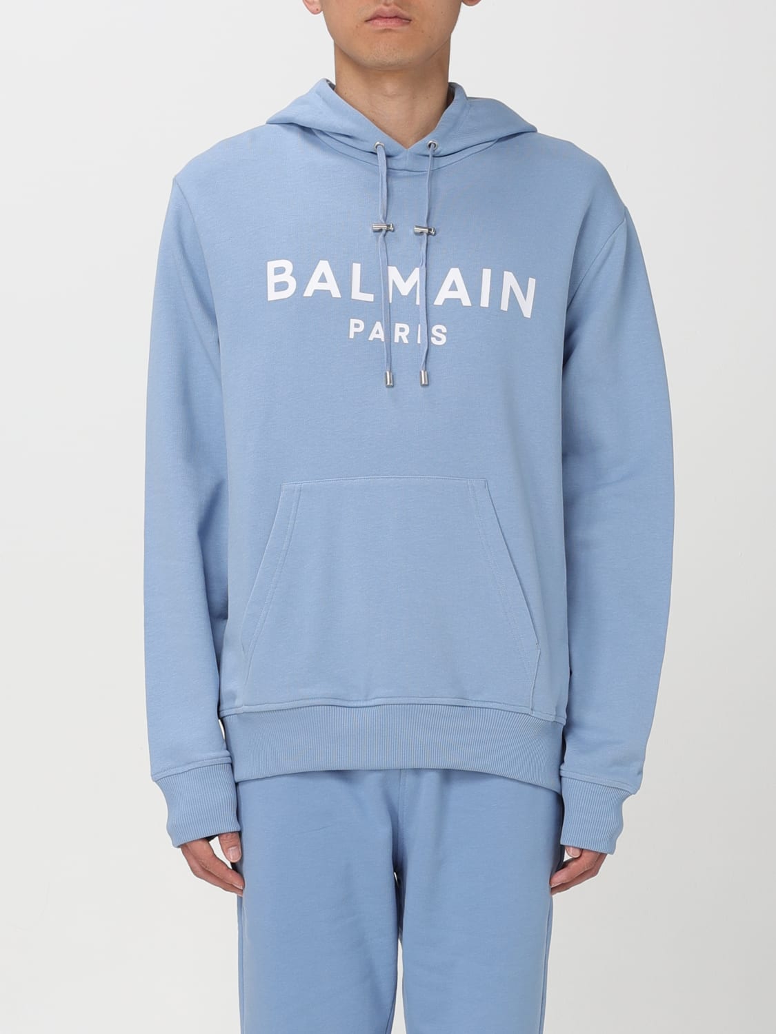 Fashion balmain blue sweatshirt