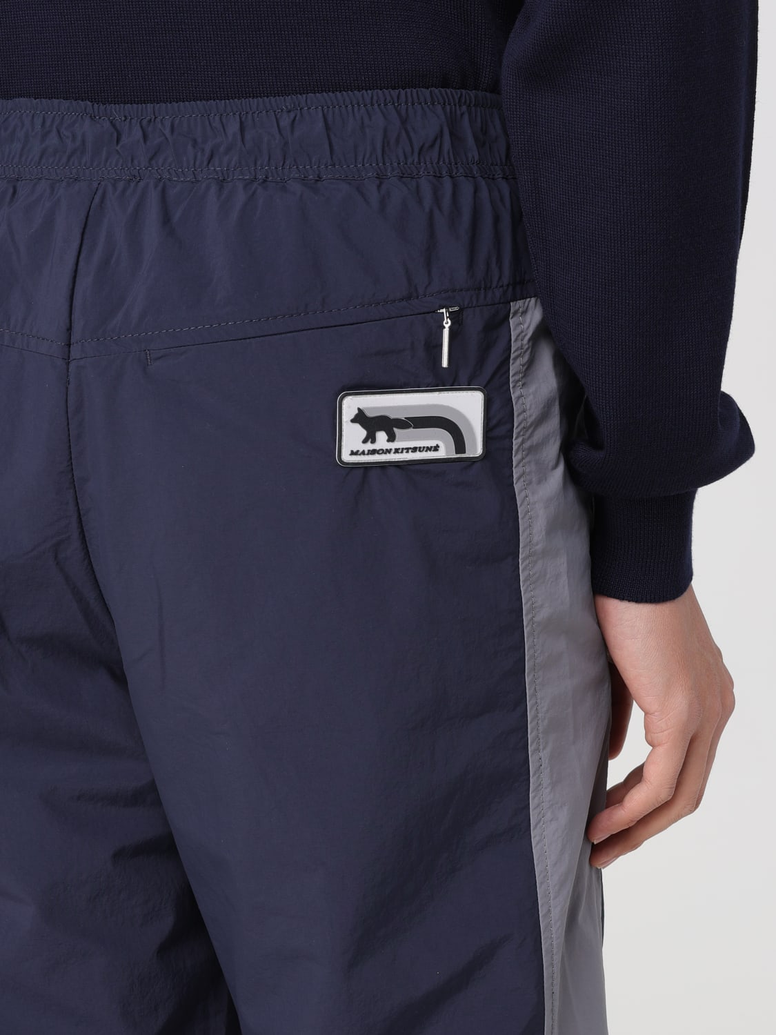 MAISON KITSUNÉ HOSE: Hose herren Maison KitsunÉ, Blau - Img 3