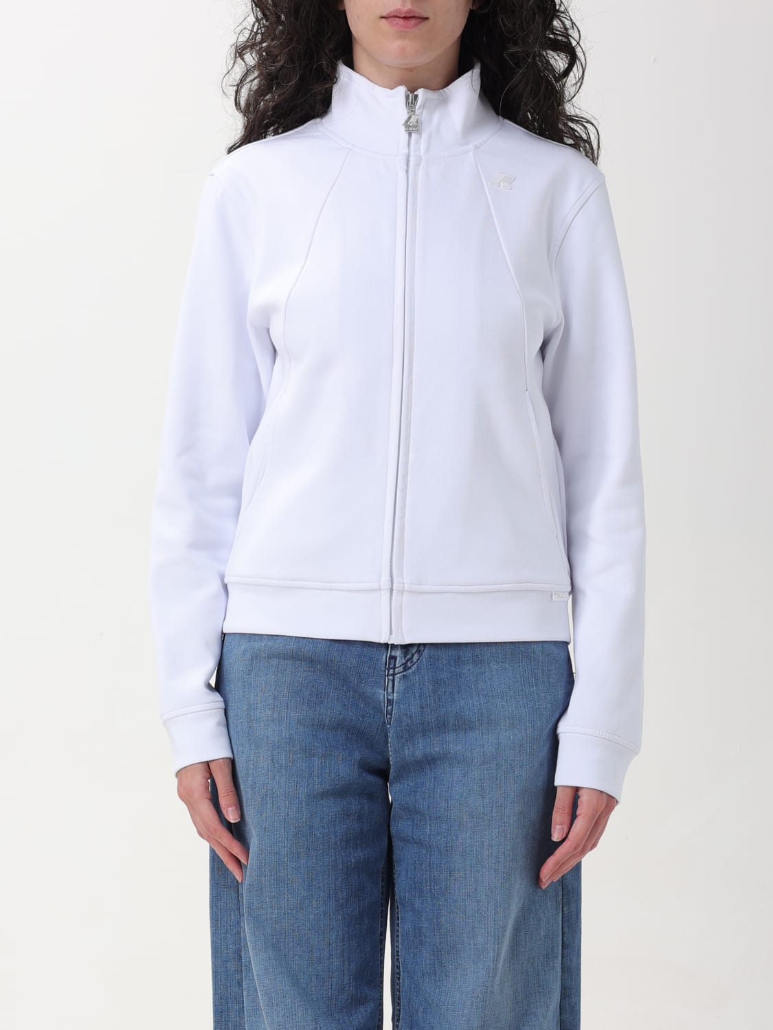 K-WAY SWEATSHIRT: Sweatshirt woman K-way, White - Img 1