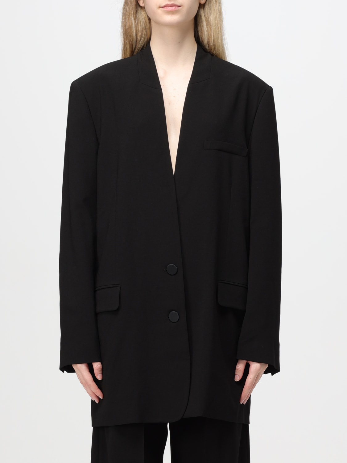 アウターその他 ISABEL MARANT Woman Blazer Black VE0320FAB2F01I 01BK Isabel Marant Outlet: Jacket woman - Black | Isabel Marant