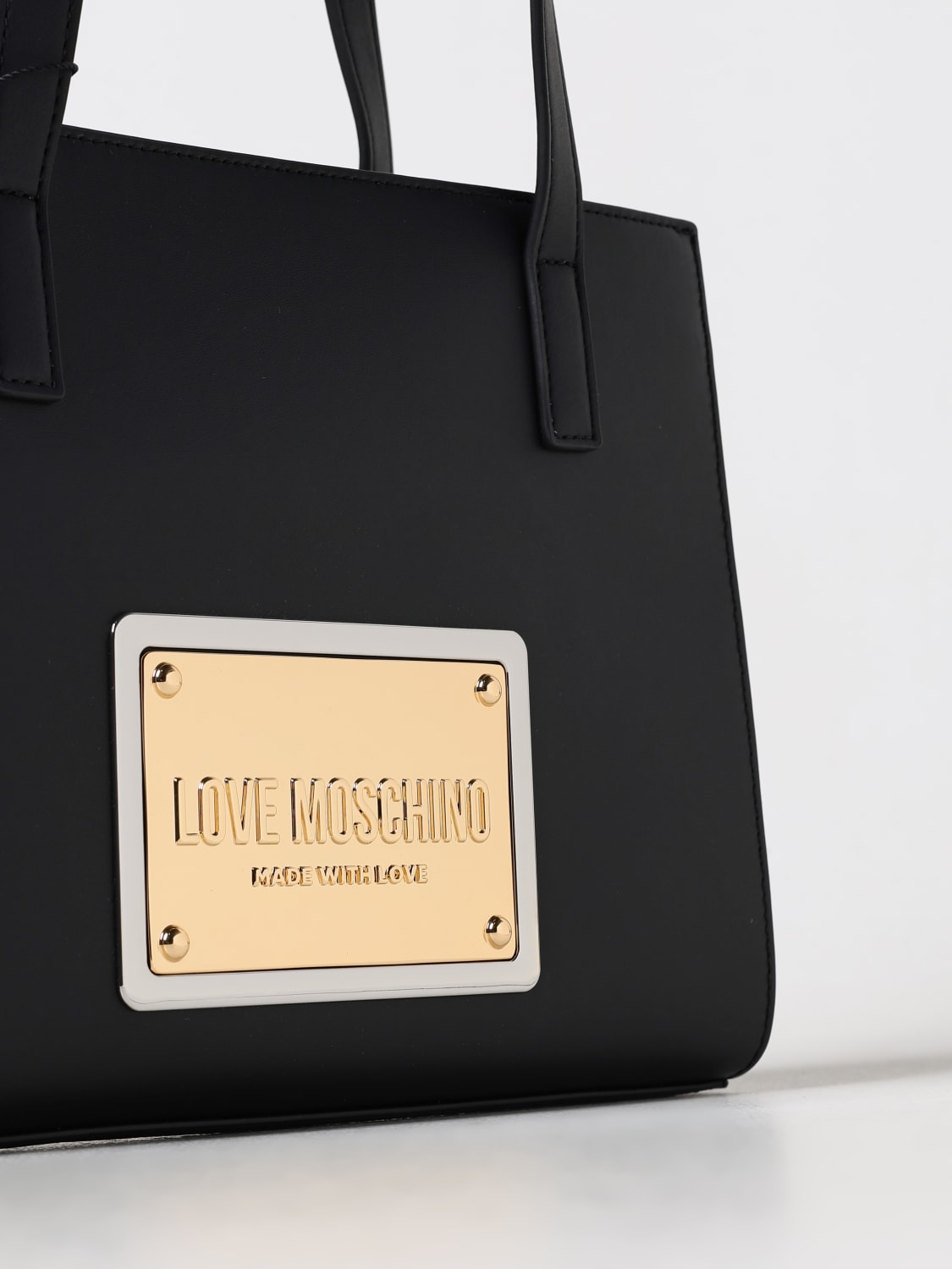 LOVE MOSCHINO 手提包: 手提包 女士 Love Moschino, 黑色 - Img 3