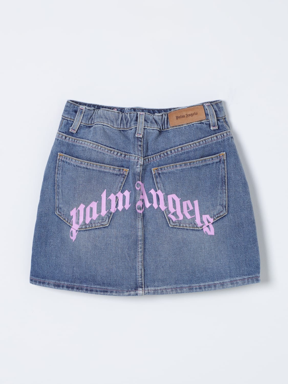 PALM ANGELS 스커트: 스커트 남아 Palm Angels Kids, 데님 - Img 2