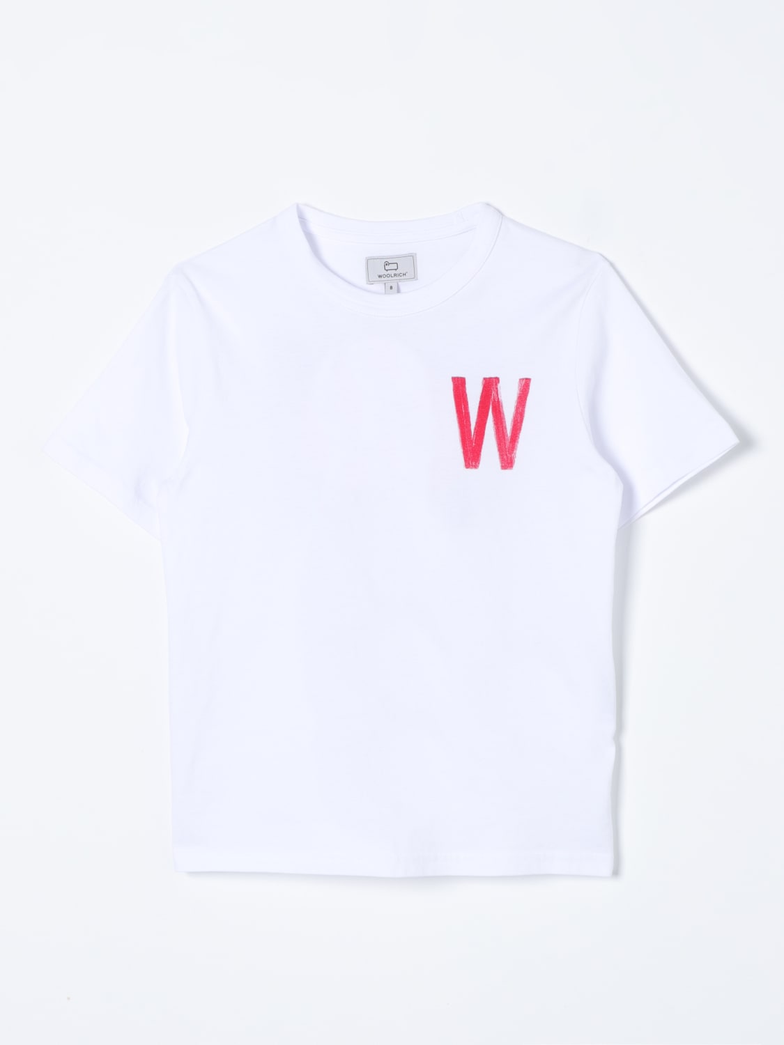 WOOLRICH T-SHIRT: T-shirt kids Woolrich, White - Img 1