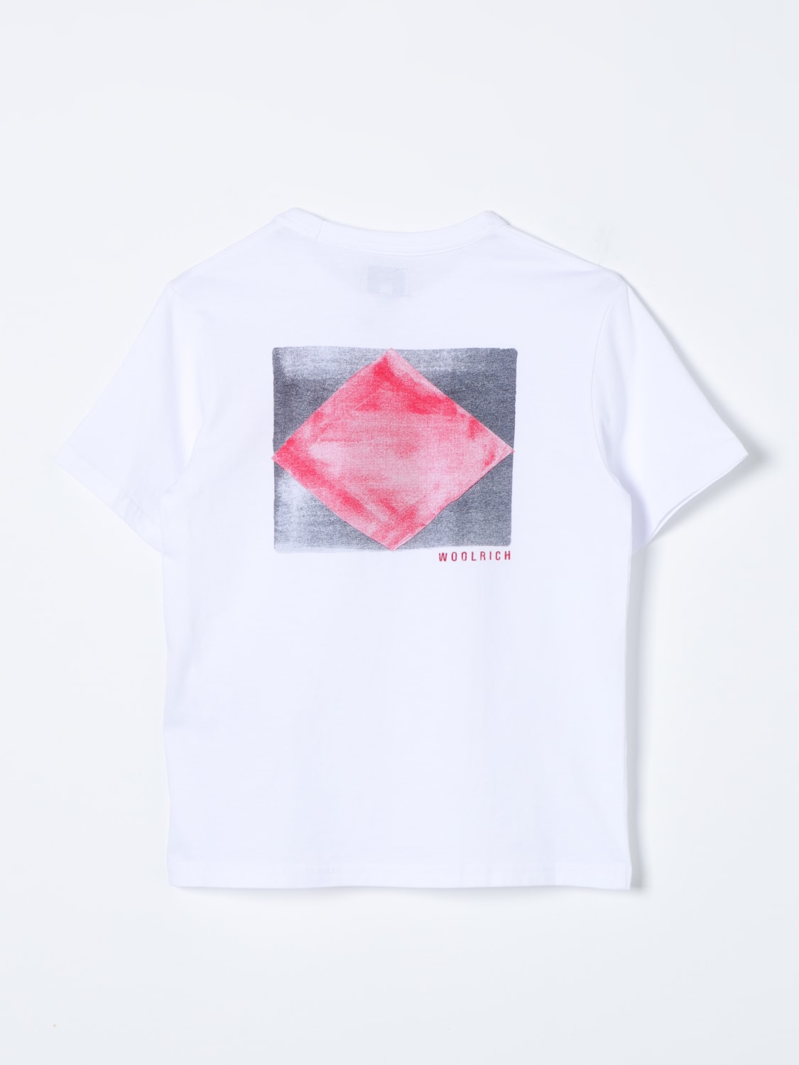 WOOLRICH T-SHIRT: T-shirt kids Woolrich, White - Img 2