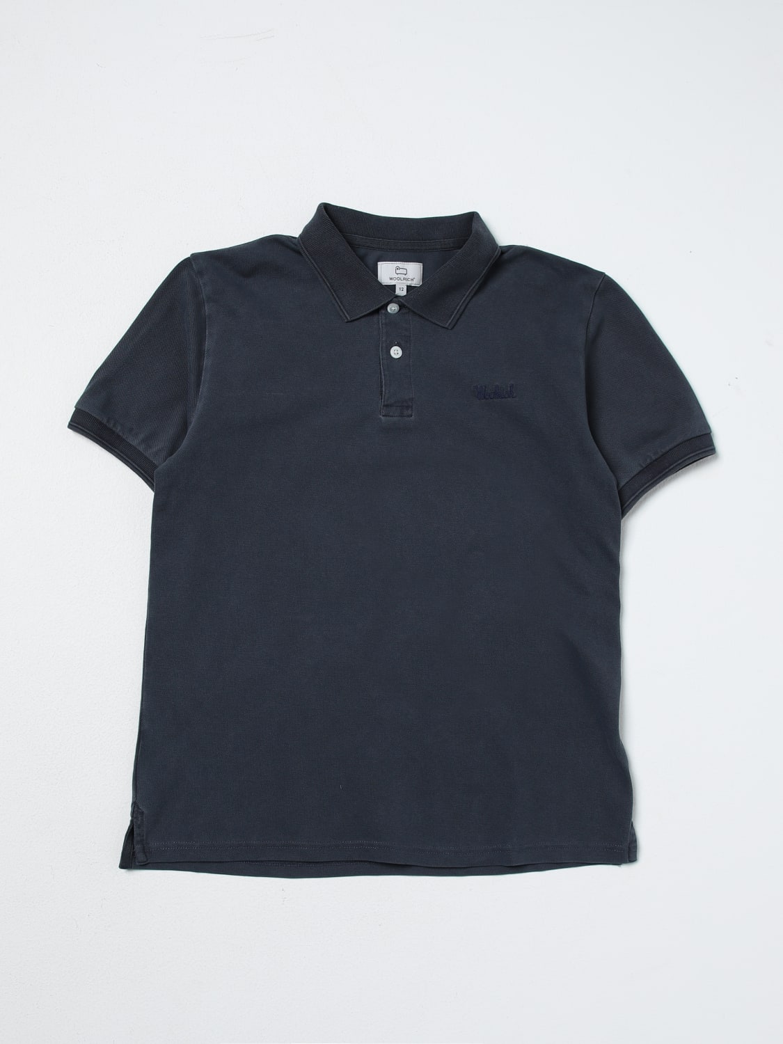 WOOLRICH POLO SHIRT: T-shirt kids Woolrich, Blue 1 - Img 1