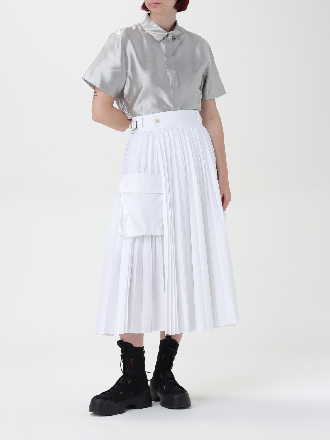 SACAI SKIRT: Shirt woman Sacai, White - Img 2