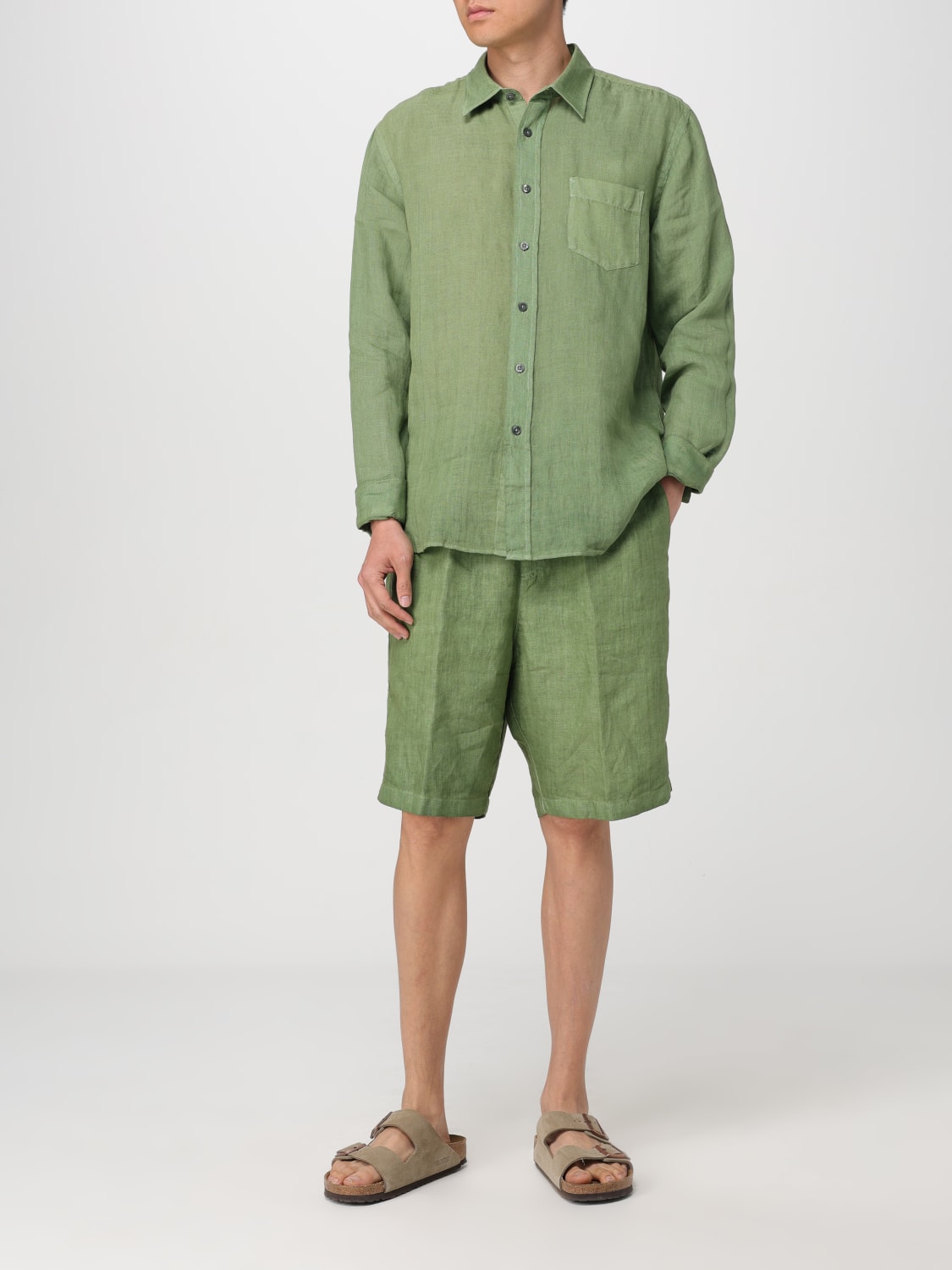 120% LINO SHIRT: Shirt men 120% Lino, Green - Img 2