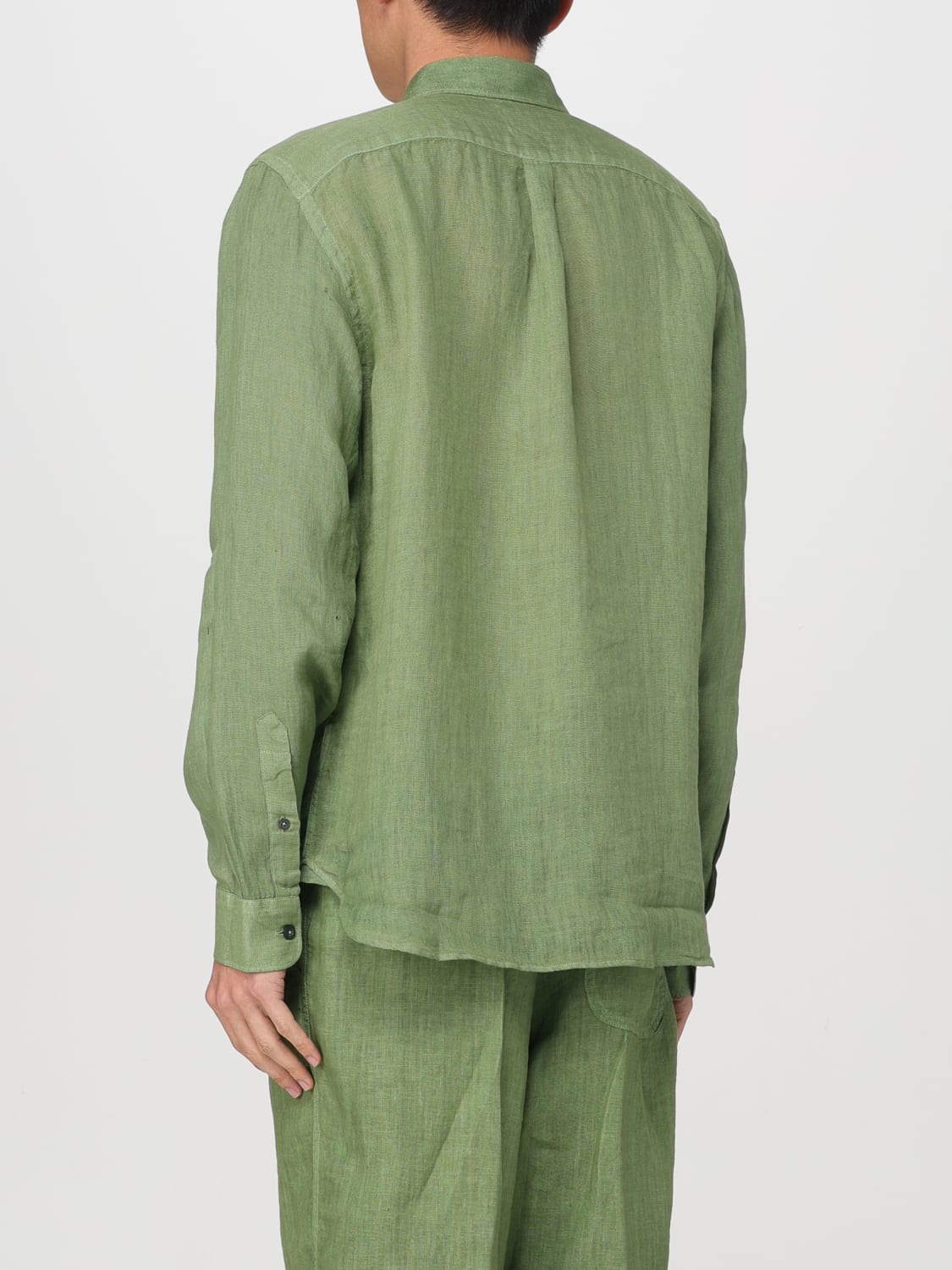 120% LINO SHIRT: Shirt men 120% Lino, Green - Img 3