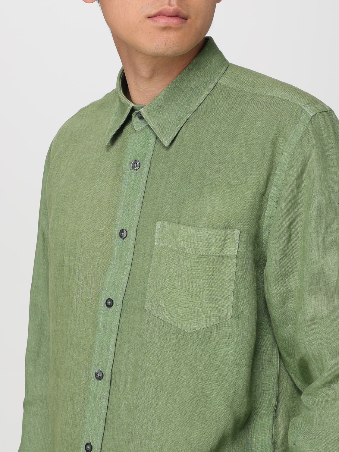 120% LINO SHIRT: Shirt men 120% Lino, Green - Img 4