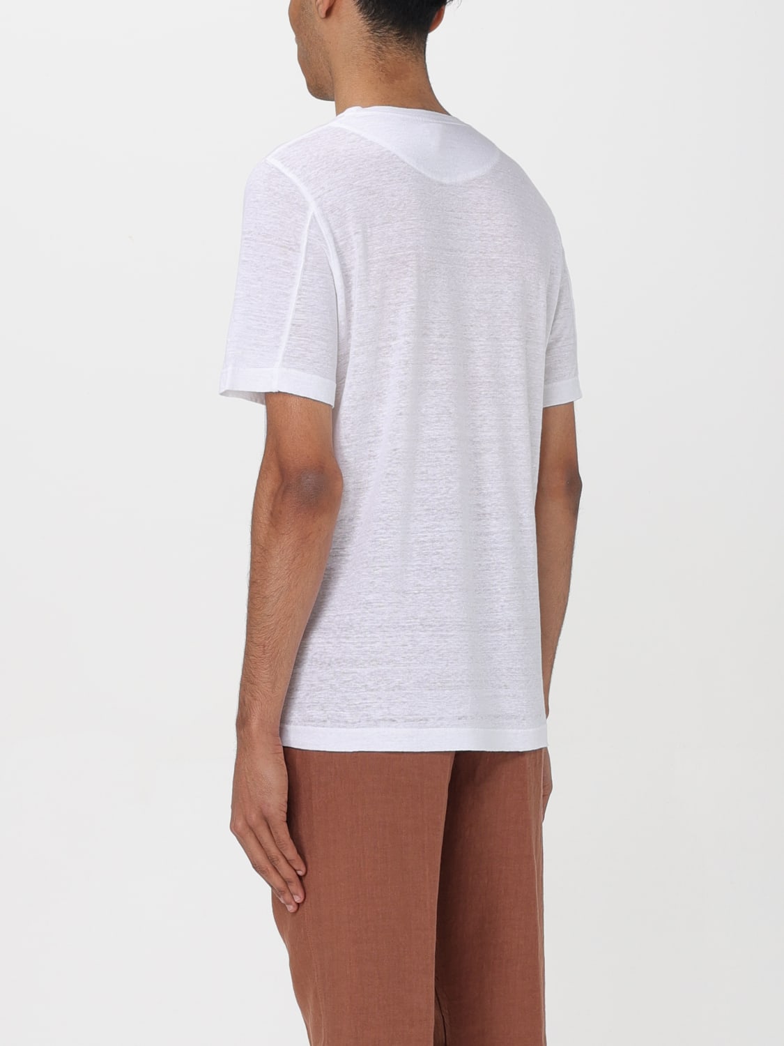 120% LINO T-SHIRT: T-shirt men 120% Lino, White - Img 3