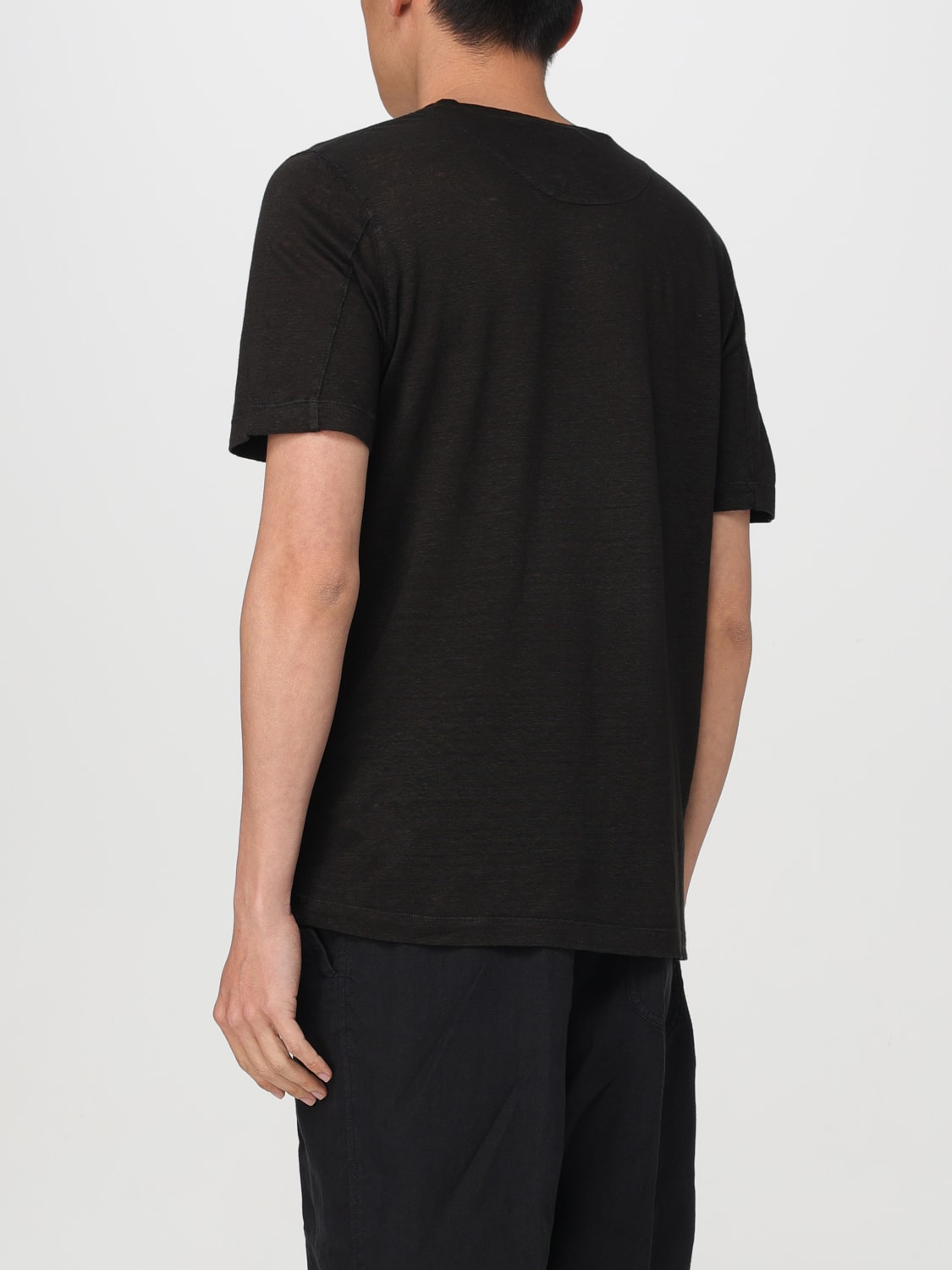 120% LINO T-SHIRT: T-shirt men 120% Lino, Black - Img 2