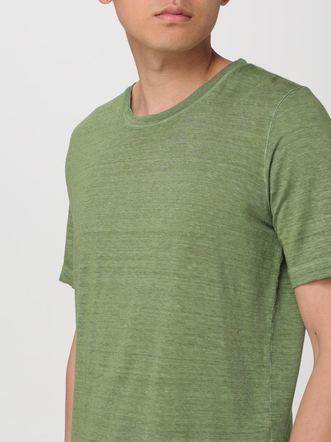 120% LINO T-SHIRT: T-shirt men 120% Lino, Green - Img 3