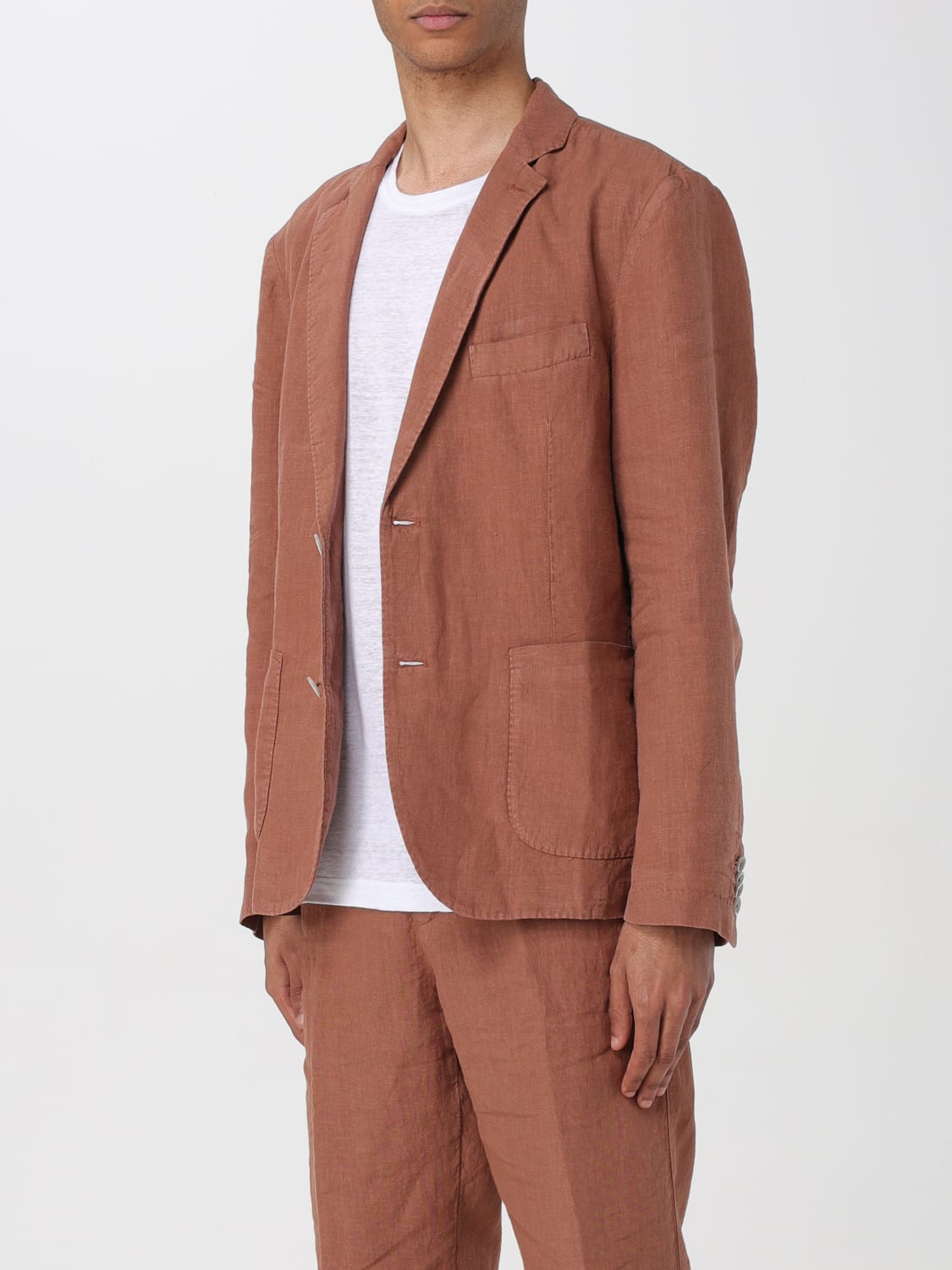 120% LINO BLAZER: Veste homme 120% Lino, Tabac - Img 4