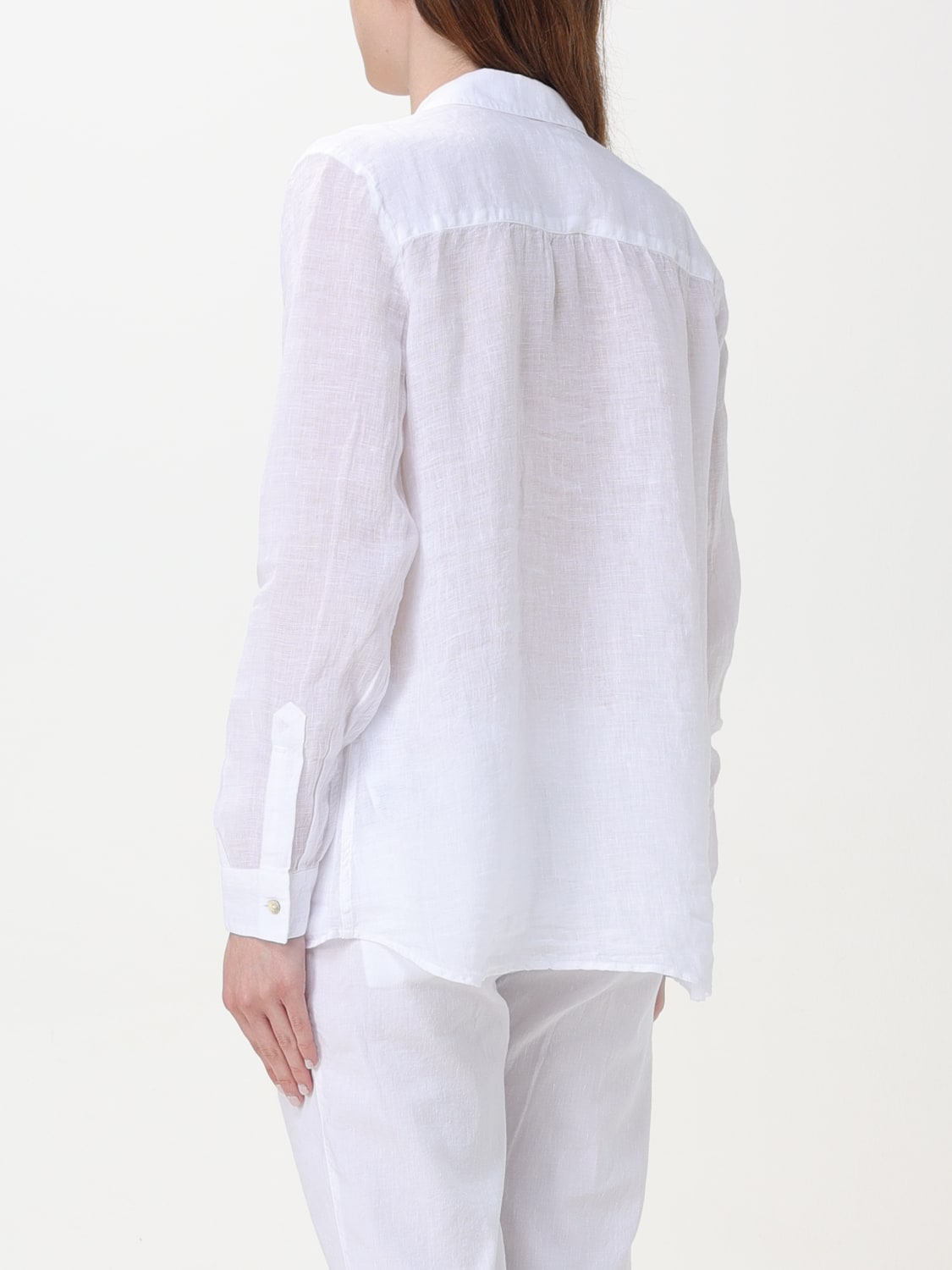 120% LINO SHIRT: Shirt woman 120% Lino, White - Img 2