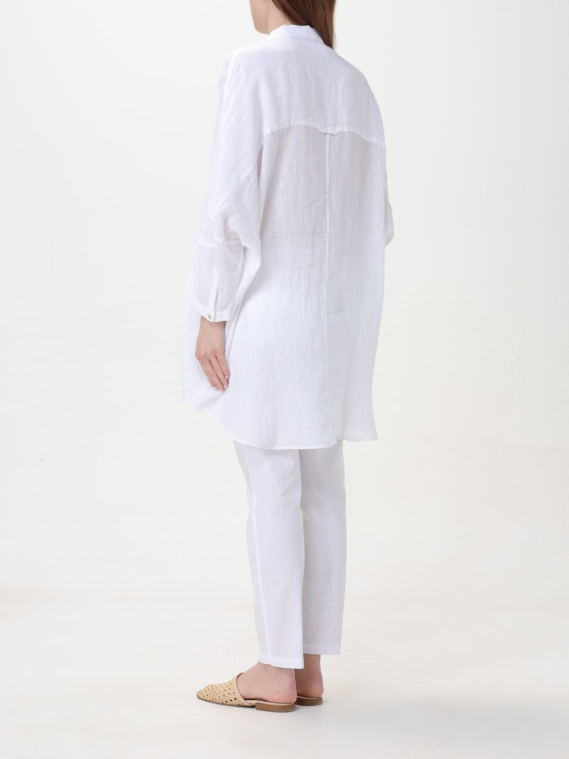 120% LINO SHIRT: Shirt woman 120% Lino, White - Img 2