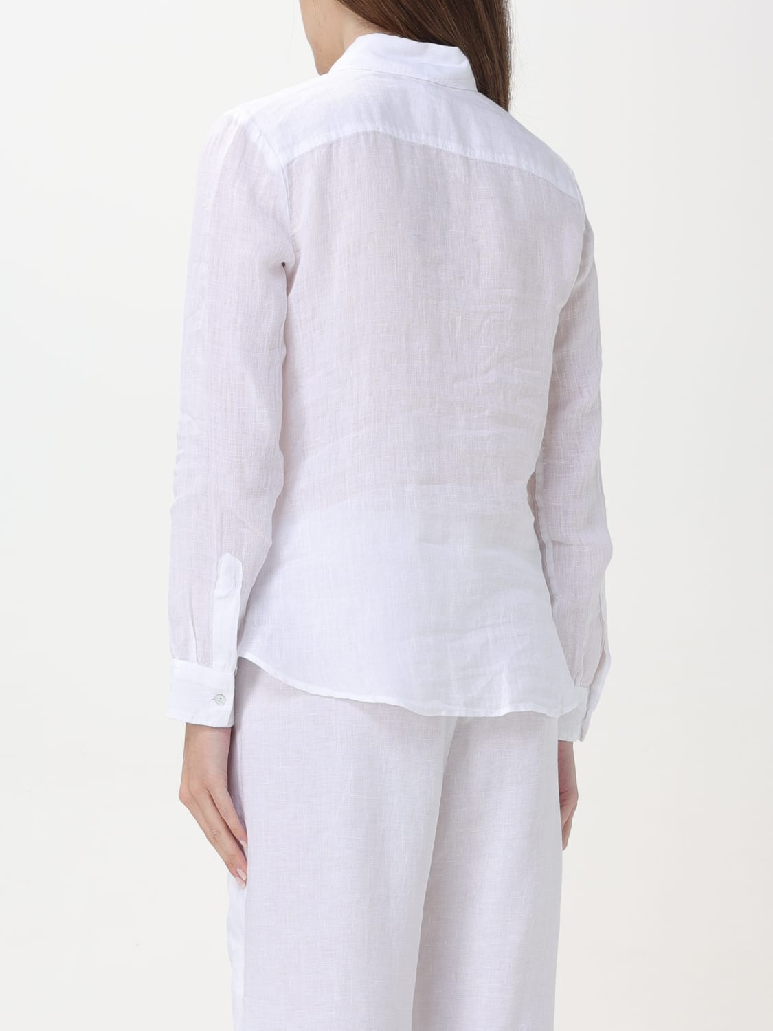 120% LINO SHIRT: Shirt woman 120% Lino, White - Img 2