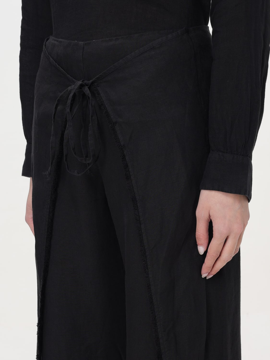 パンツ 120% LINO Woman Pants Tobacco 32ALIW2297000F75332ALIW S00072 120% Lino Pants woman 120% Lino - Leggings - BeyondStyle