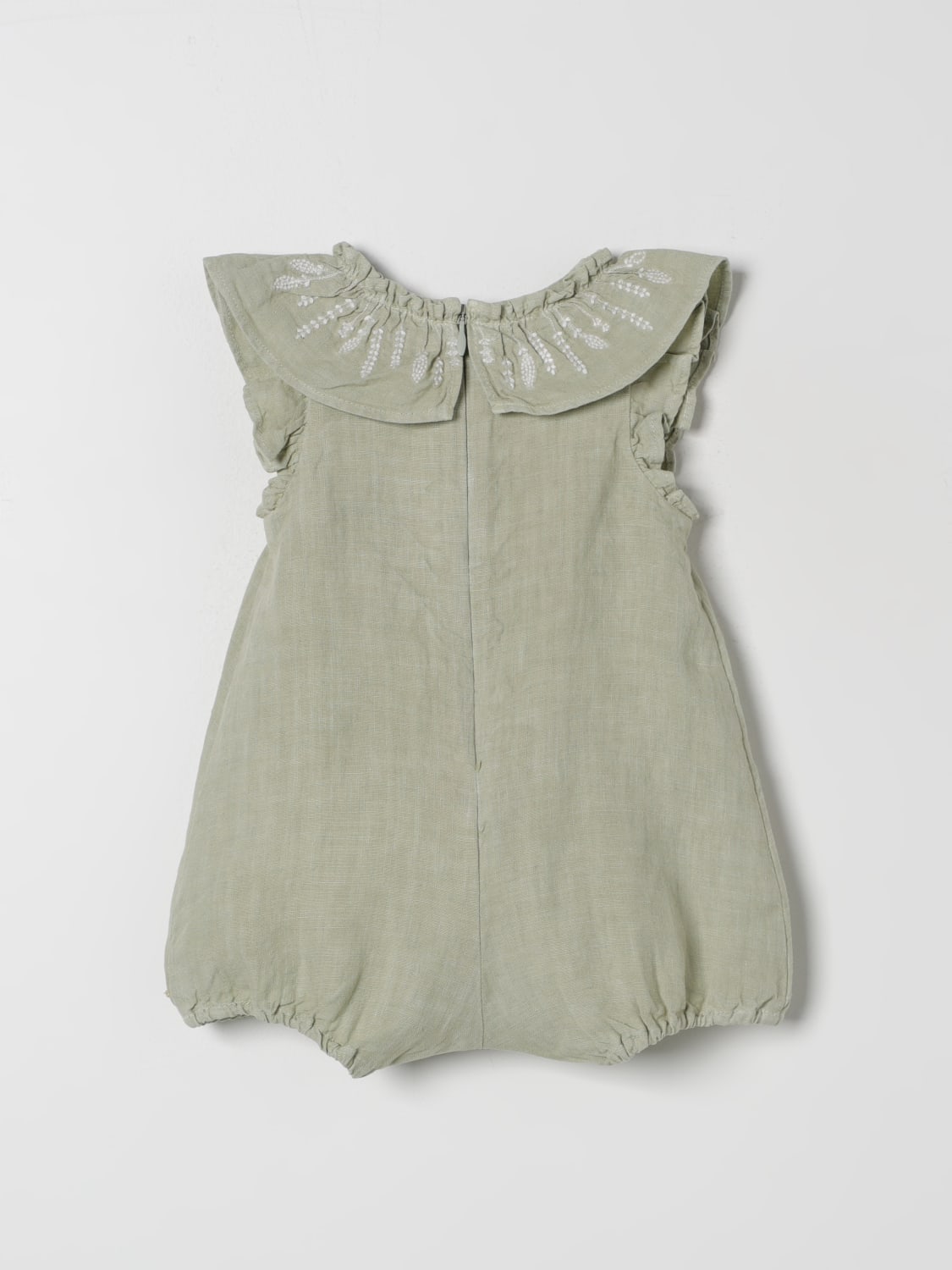 TARTINE ET CHOCOLAT TRACKSUITS: Tartine Et Chocolat baby romper, Green - Img 2