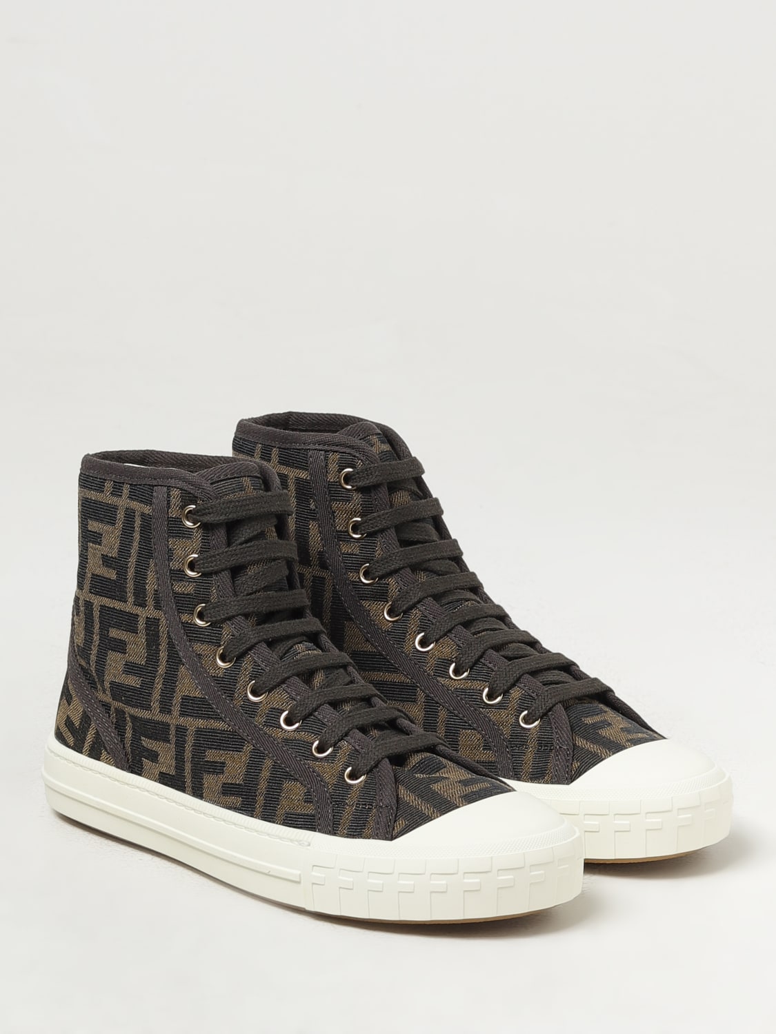 FENDI SNEAKERS: Sneakers woman Fendi, Black - Img 2