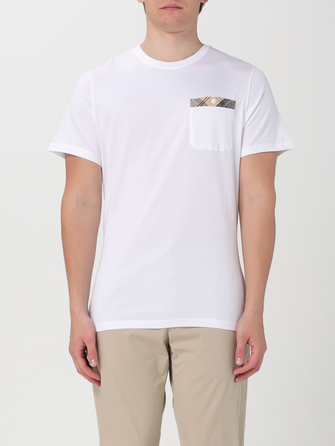 BARBOUR T-SHIRT: T-shirt men Barbour, White - Img 1