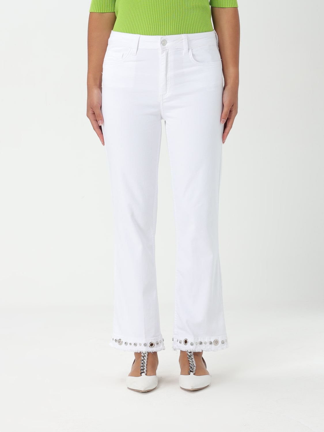 LIU JO PANTS: Pants woman Liu Jo, White - Img 1