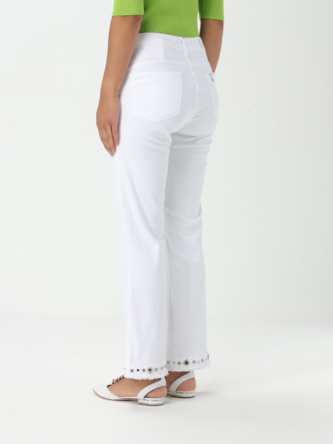 LIU JO PANTS: Pants woman Liu Jo, White - Img 2