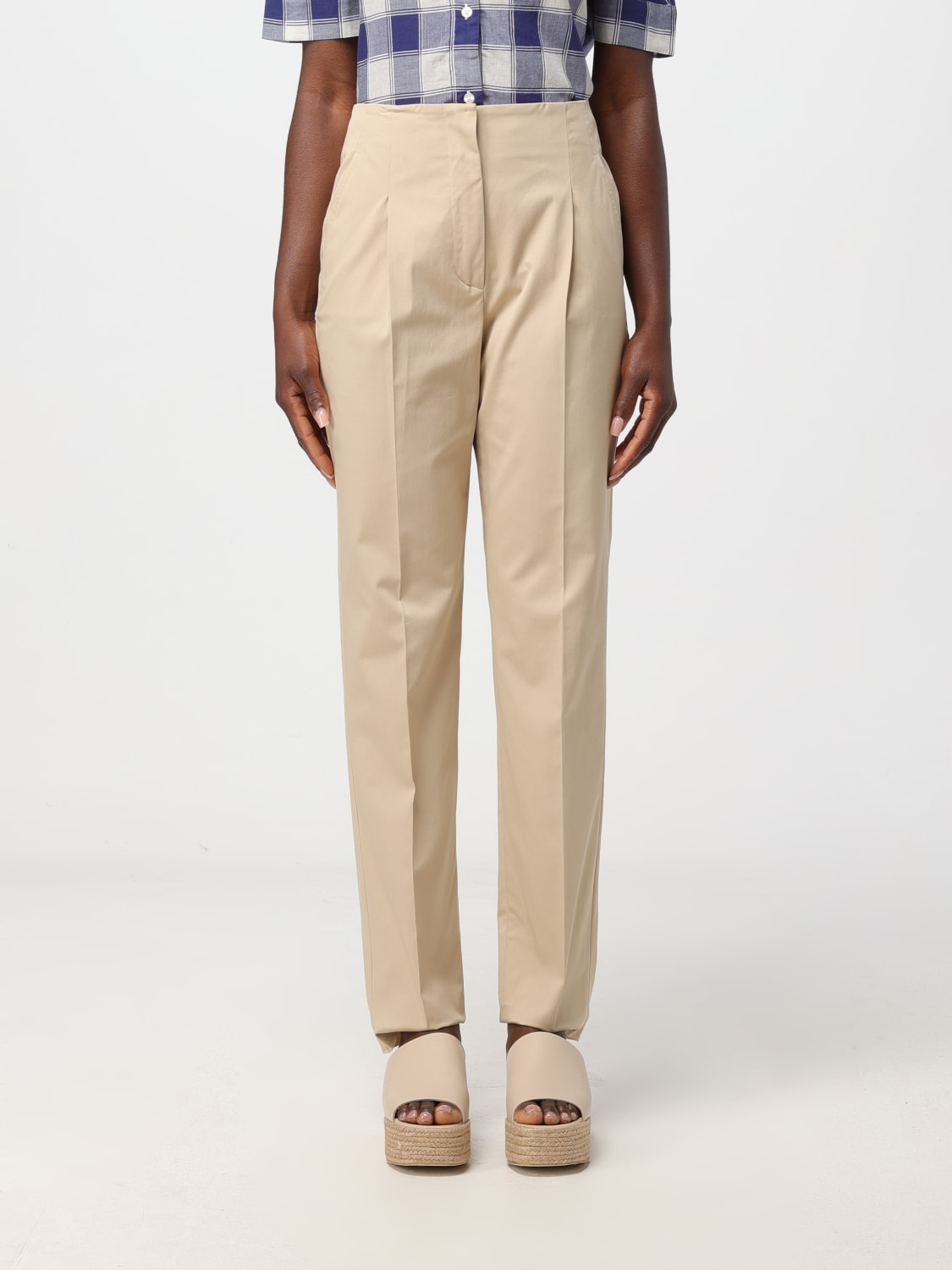 MAX MARA PANTALON: Pantalon femme Max Mara, Beige - Img 1