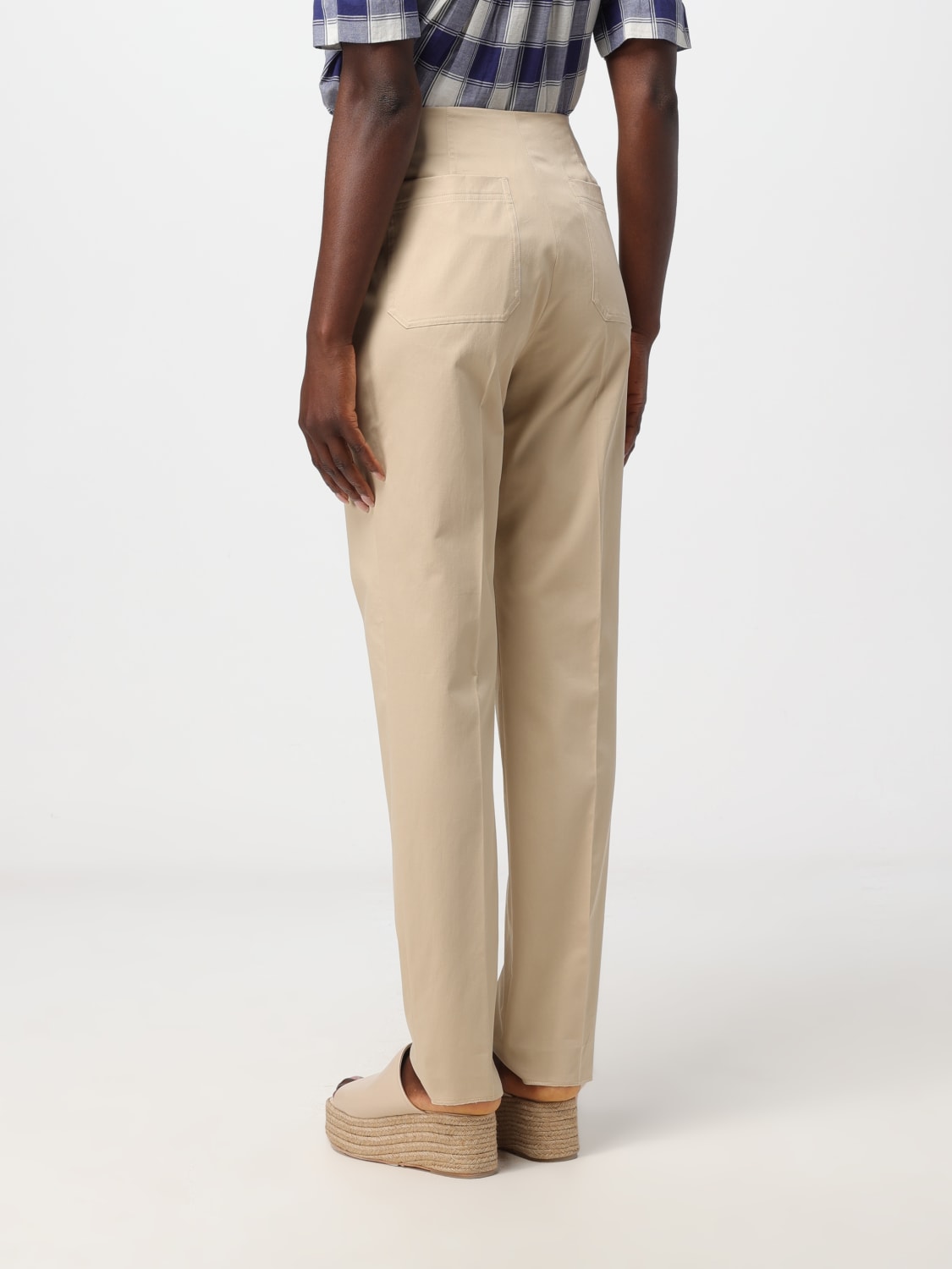 MAX MARA PANTALON: Pantalon femme Max Mara, Beige - Img 2