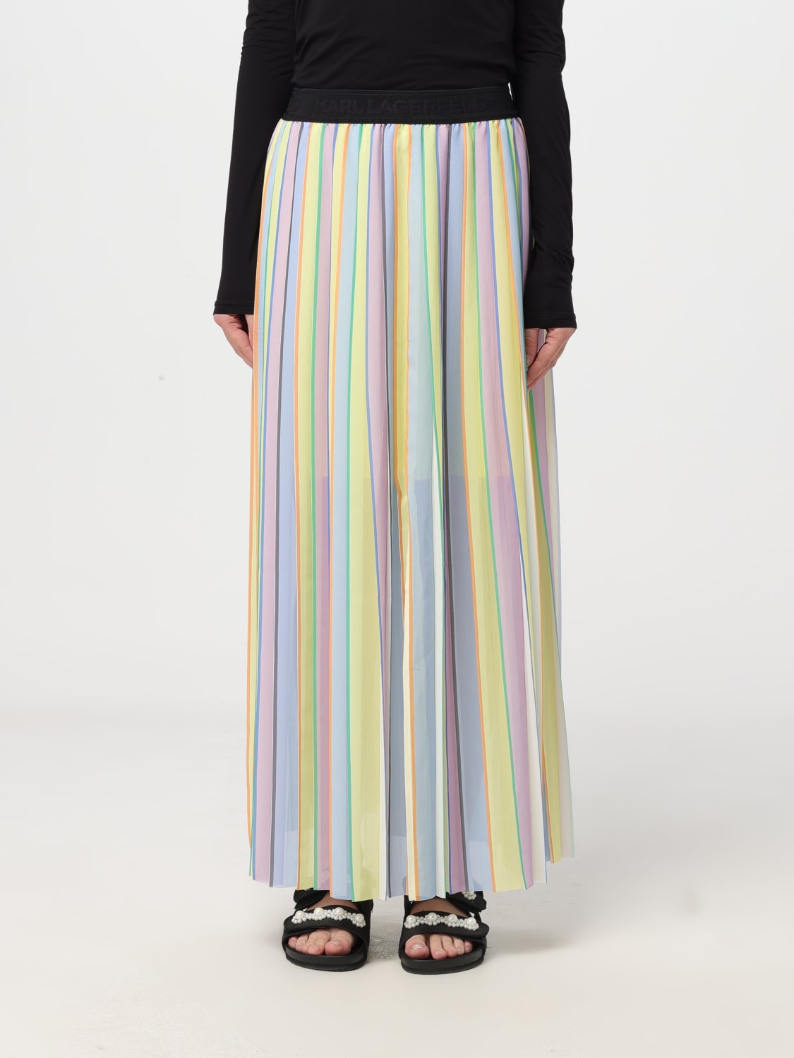 KARL LAGERFELD SKIRT: Skirt woman Karl Lagerfeld, Multicolor - Img 1