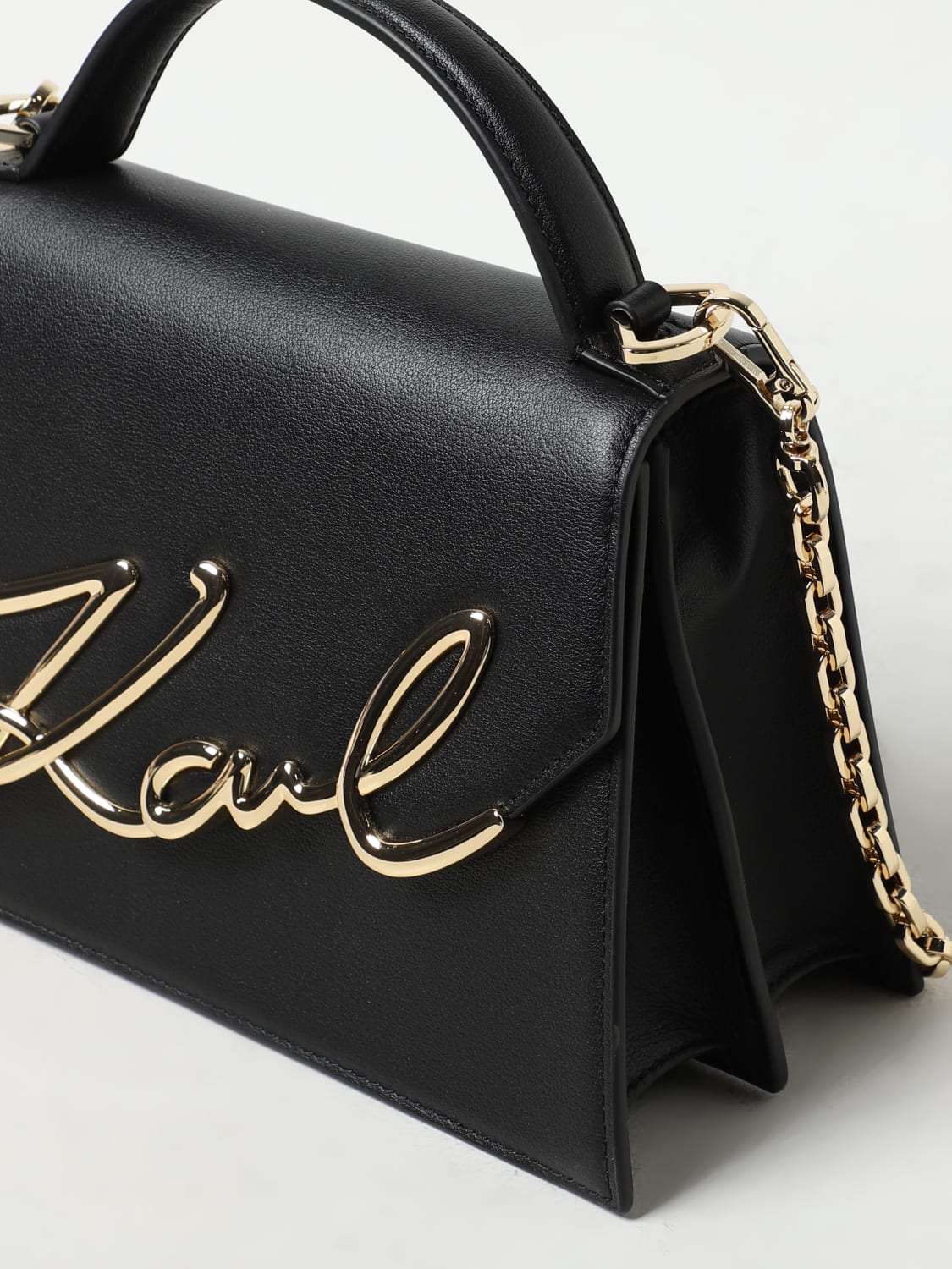 KARL LAGERFELD Crossbody bags woman Gold Karl Lagerfeld handbag 240W3003 online at GIGLIO.COM