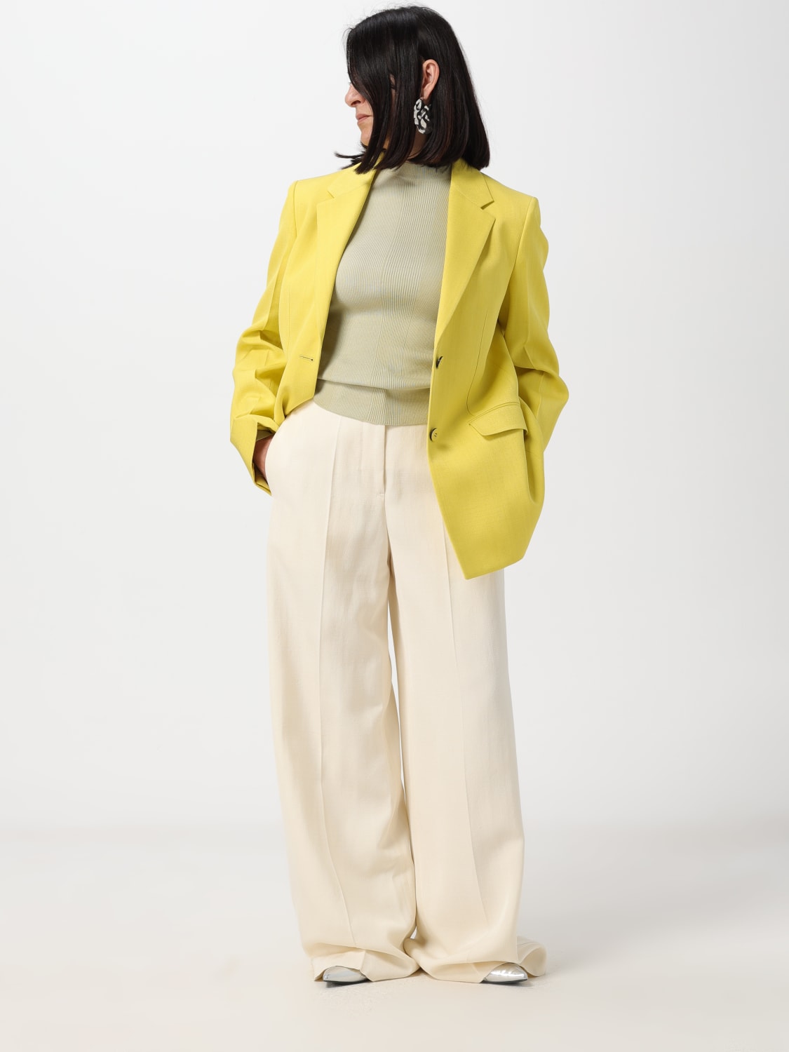 JIL SANDER PANTS: Pants woman Jil Sander, White - Img 2